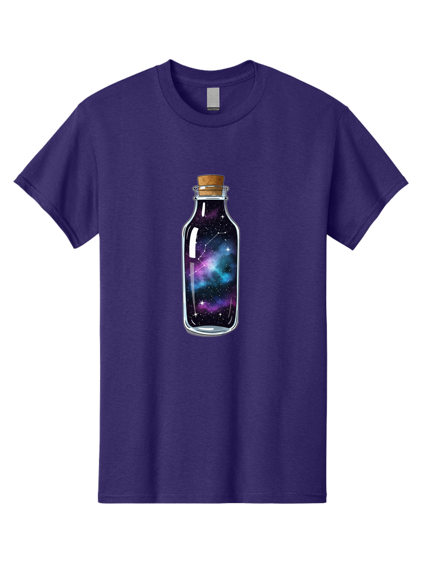 Galaxy-In-Bottle-15 Men'S Graphic Tee, 100% Cotton, Comfortable Casual Summer Wear, Machine Washable, Vintage Camera, Old Camera, Antique Camera, Black Camera, Classic Photography, Photography Equipment, Nostalgic Device, Film Camera, Baj026