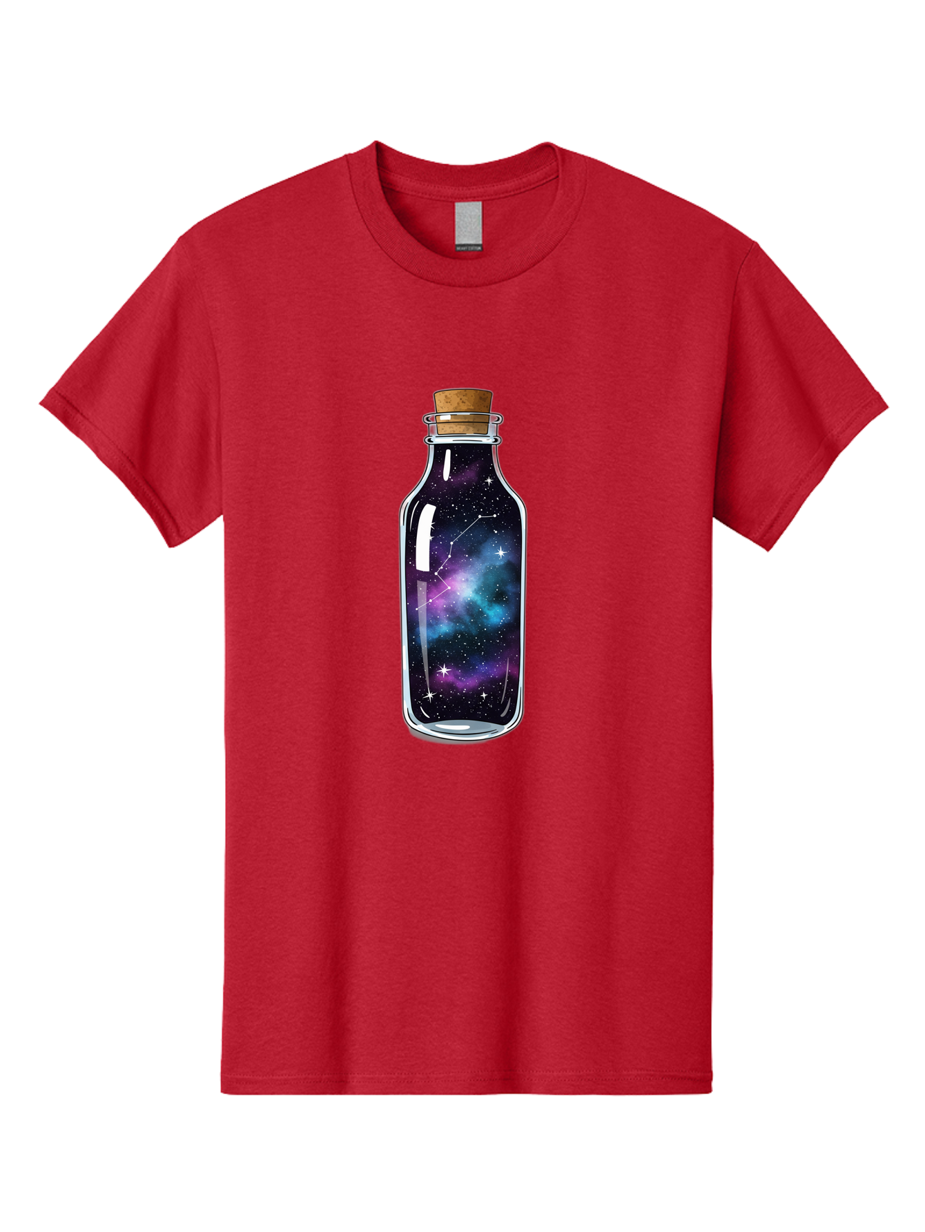 Galaxy-In-Bottle-15 Men'S Graphic Tee, 100% Cotton, Comfortable Casual Summer Wear, Machine Washable, Vintage Camera, Old Camera, Antique Camera, Black Camera, Classic Photography, Photography Equipment, Nostalgic Device, Film Camera, Baj026
