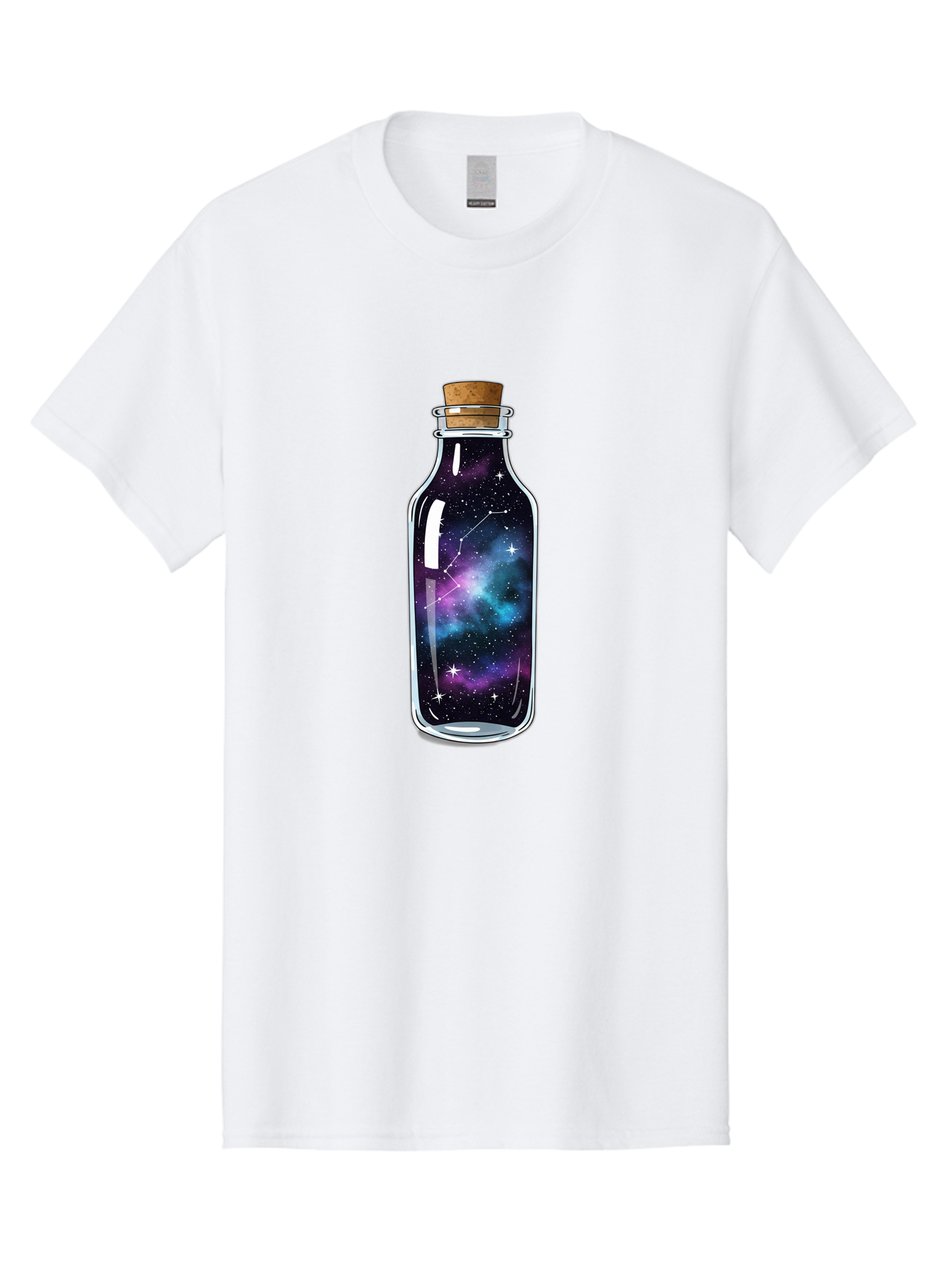 Galaxy-In-Bottle-15 Men'S Graphic Tee, 100% Cotton, Comfortable Casual Summer Wear, Machine Washable, Vintage Camera, Old Camera, Antique Camera, Black Camera, Classic Photography, Photography Equipment, Nostalgic Device, Film Camera, Baj026