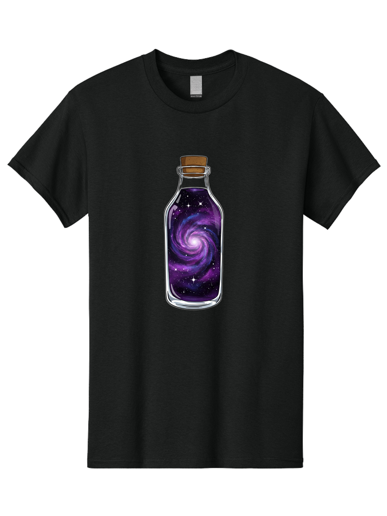 Galaxy-In-Bottle-16 Men'S Graphic Tee, 100% Cotton, Comfortable Casual Summer Wear, Machine Washable, Vintage Camera, Old Camera, Antique Camera, Black Camera, Classic Photography, Photography Equipment, Nostalgic Device, Film Camera, Baj027