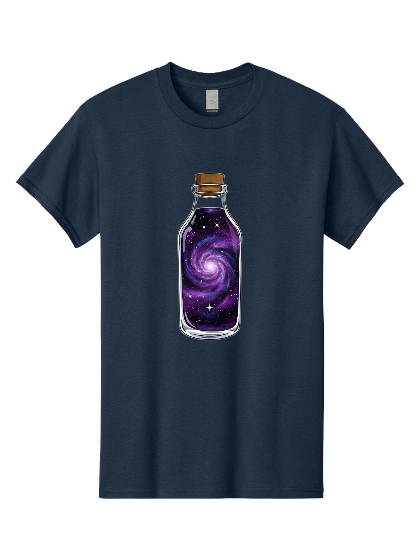 Galaxy-In-Bottle-16 Men'S Graphic Tee, 100% Cotton, Comfortable Casual Summer Wear, Machine Washable, Vintage Camera, Old Camera, Antique Camera, Black Camera, Classic Photography, Photography Equipment, Nostalgic Device, Film Camera, Baj027