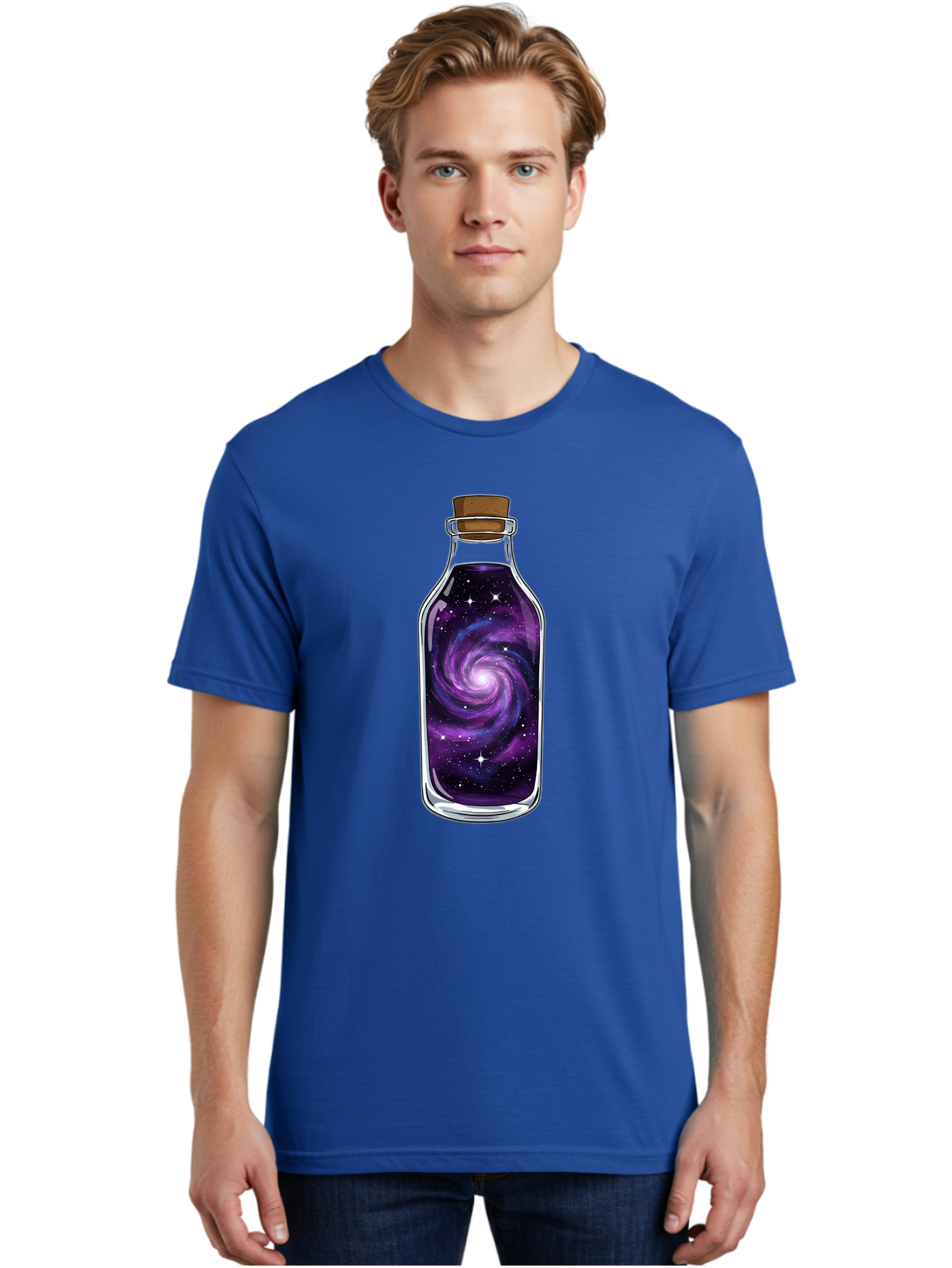 Galaxy-In-Bottle-16 Men'S Graphic Tee, 100% Cotton, Comfortable Casual Summer Wear, Machine Washable, Vintage Camera, Old Camera, Antique Camera, Black Camera, Classic Photography, Photography Equipment, Nostalgic Device, Film Camera, Baj027
