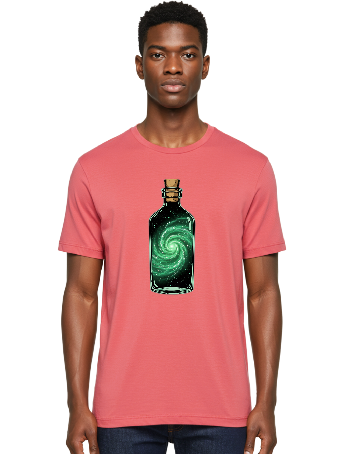 Galaxy-In-Bottle-17 Men'S Graphic Tee, 100% Cotton, Comfortable Casual Summer Wear, Machine Washable, Vintage Camera, Old Camera, Antique Camera, Black Camera, Classic Photography, Photography Equipment, Nostalgic Device, Film Camera, Baj028
