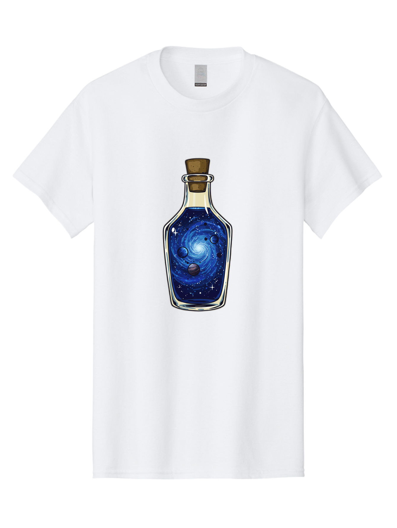 Galaxy-In-Bottle-18 Men'S Graphic Tee, 100% Cotton, Comfortable Casual Summer Wear, Machine Washable, Vintage Camera, Old Camera, Antique Camera, Black Camera, Classic Photography, Photography Equipment, Nostalgic Device, Film Camera, Baj029
