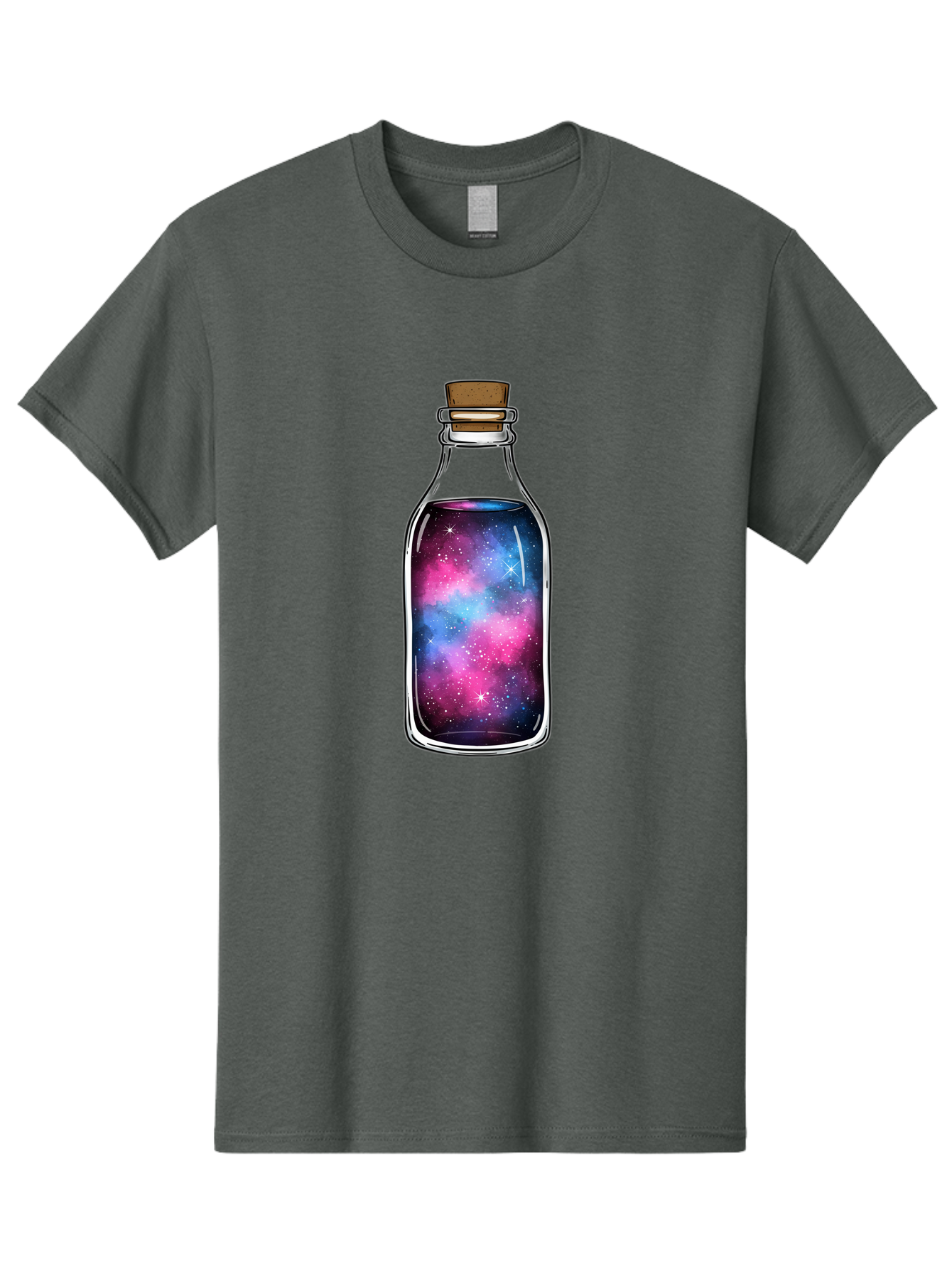 Galaxy-In-Bottle-2 Men'S Graphic Tee, 100% Cotton, Comfortable Casual Summer Wear, Machine Washable, Vintage Camera, Old Camera, Antique Camera, Black Camera, Classic Photography, Photography Equipment, Nostalgic Device, Film Camera, Baj031