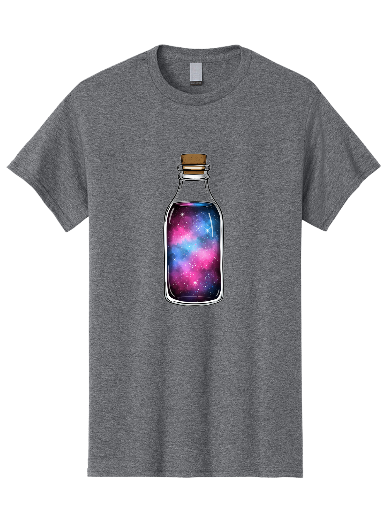 Galaxy-In-Bottle-2 Men'S Graphic Tee, 100% Cotton, Comfortable Casual Summer Wear, Machine Washable, Vintage Camera, Old Camera, Antique Camera, Black Camera, Classic Photography, Photography Equipment, Nostalgic Device, Film Camera, Baj031