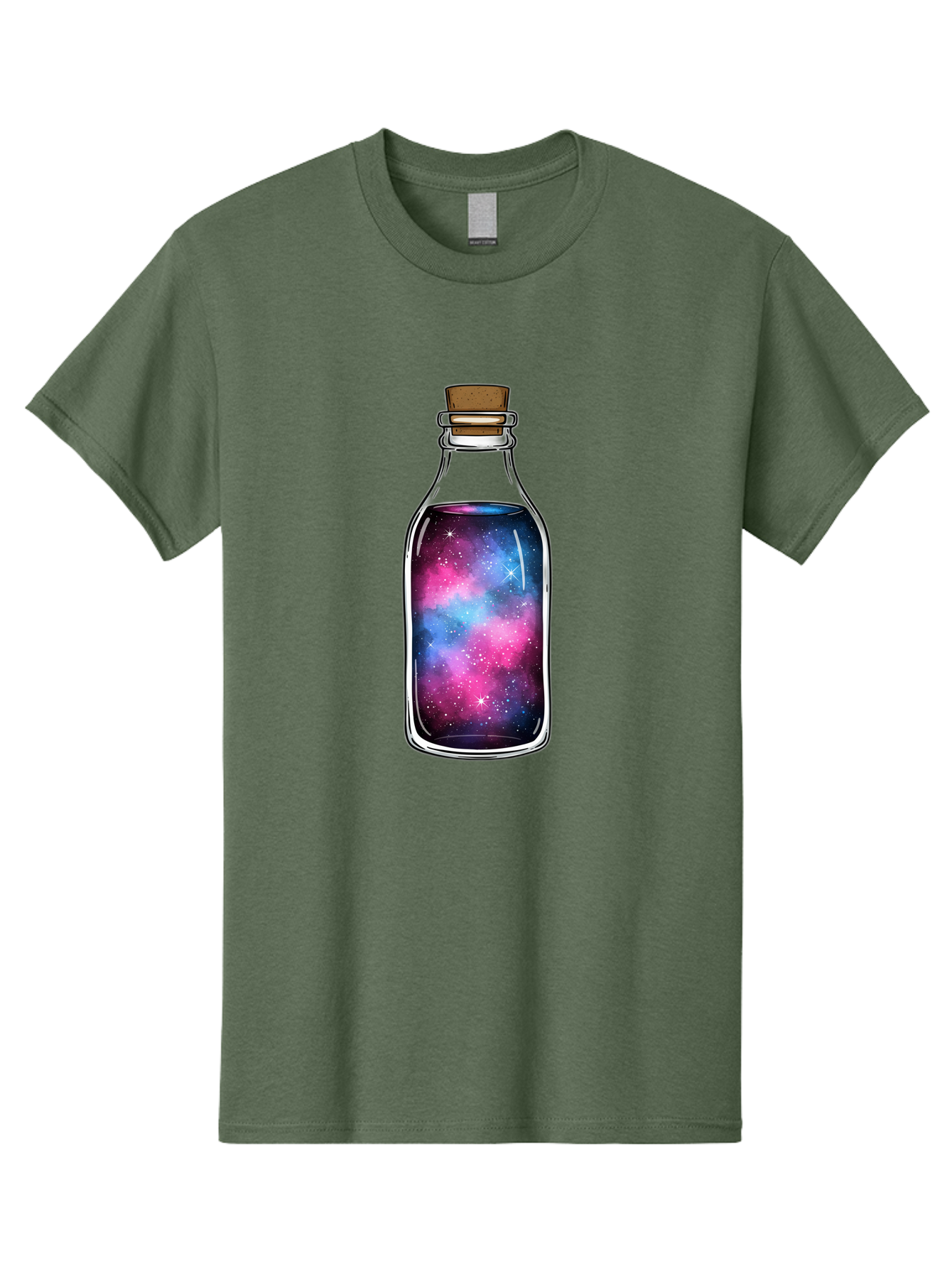 Galaxy-In-Bottle-2 Men'S Graphic Tee, 100% Cotton, Comfortable Casual Summer Wear, Machine Washable, Vintage Camera, Old Camera, Antique Camera, Black Camera, Classic Photography, Photography Equipment, Nostalgic Device, Film Camera, Baj031