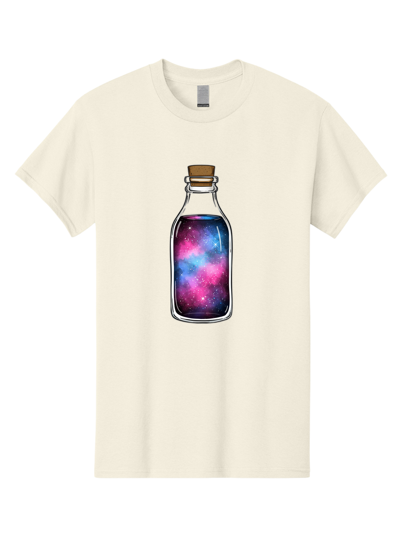 Galaxy-In-Bottle-2 Men'S Graphic Tee, 100% Cotton, Comfortable Casual Summer Wear, Machine Washable, Vintage Camera, Old Camera, Antique Camera, Black Camera, Classic Photography, Photography Equipment, Nostalgic Device, Film Camera, Baj031