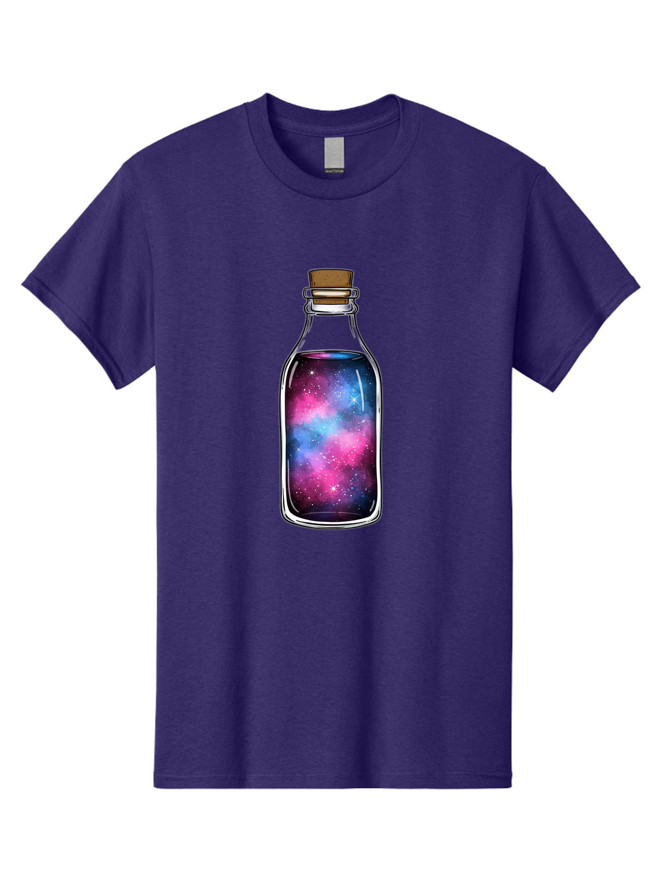 Galaxy-In-Bottle-2 Men'S Graphic Tee, 100% Cotton, Comfortable Casual Summer Wear, Machine Washable, Vintage Camera, Old Camera, Antique Camera, Black Camera, Classic Photography, Photography Equipment, Nostalgic Device, Film Camera, Baj031