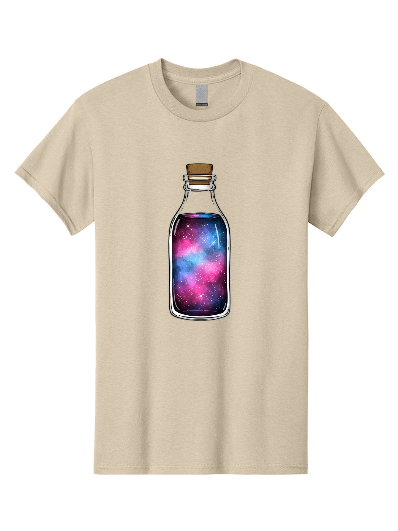Galaxy-In-Bottle-2 Men'S Graphic Tee, 100% Cotton, Comfortable Casual Summer Wear, Machine Washable, Vintage Camera, Old Camera, Antique Camera, Black Camera, Classic Photography, Photography Equipment, Nostalgic Device, Film Camera, Baj031