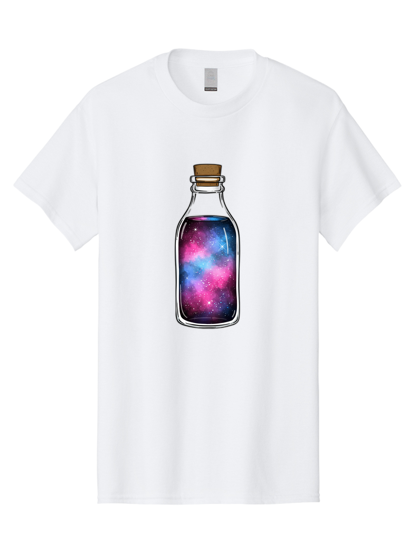 Galaxy-In-Bottle-2 Men'S Graphic Tee, 100% Cotton, Comfortable Casual Summer Wear, Machine Washable, Vintage Camera, Old Camera, Antique Camera, Black Camera, Classic Photography, Photography Equipment, Nostalgic Device, Film Camera, Baj031
