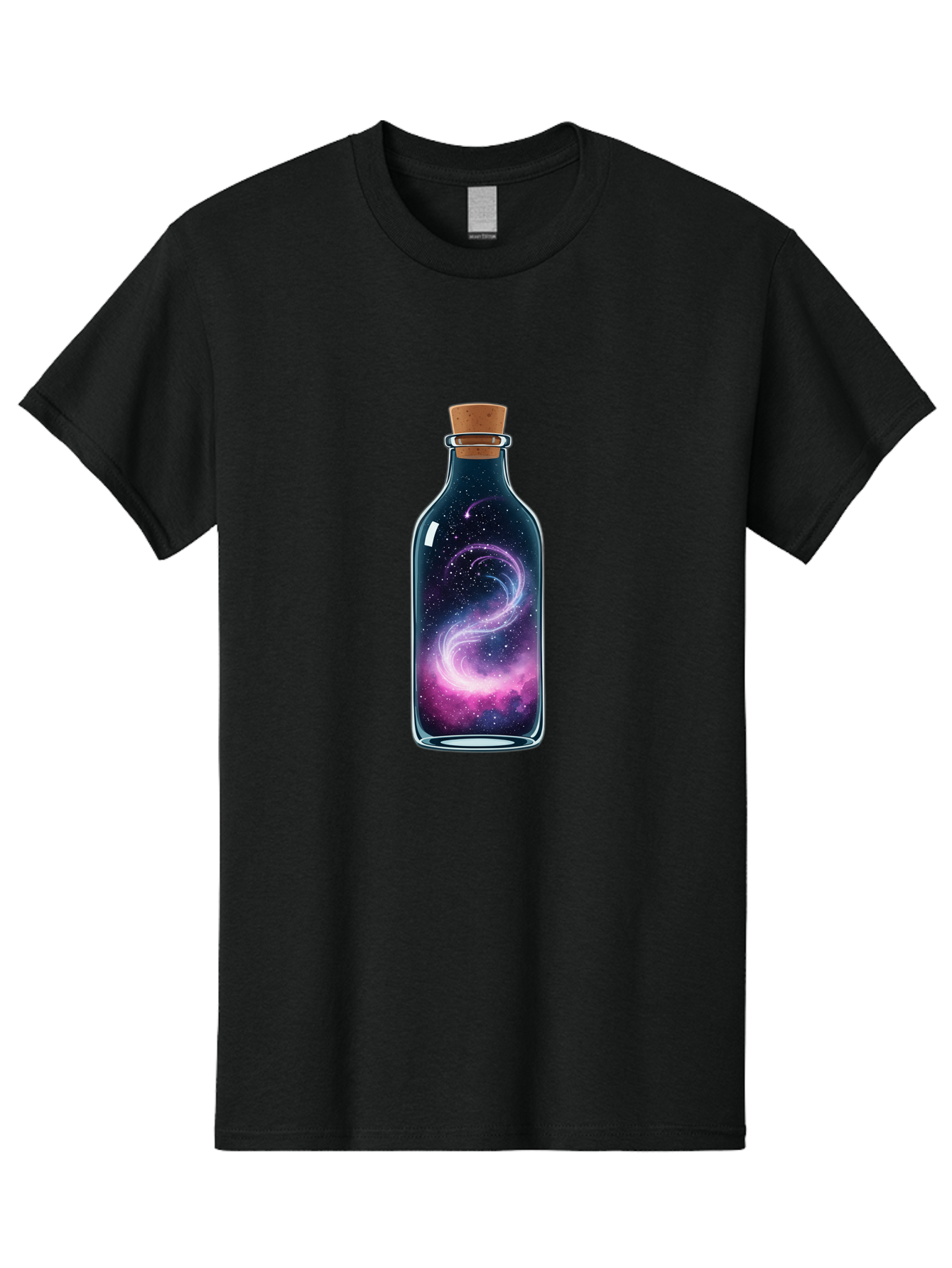 Galaxy-In-Bottle-20 Men'S Graphic Tee, 100% Cotton, Comfortable Casual Summer Wear, Machine Washable, Vintage Camera, Old Camera, Antique Camera, Black Camera, Classic Photography, Photography Equipment, Nostalgic Device, Film Camera, Baj032