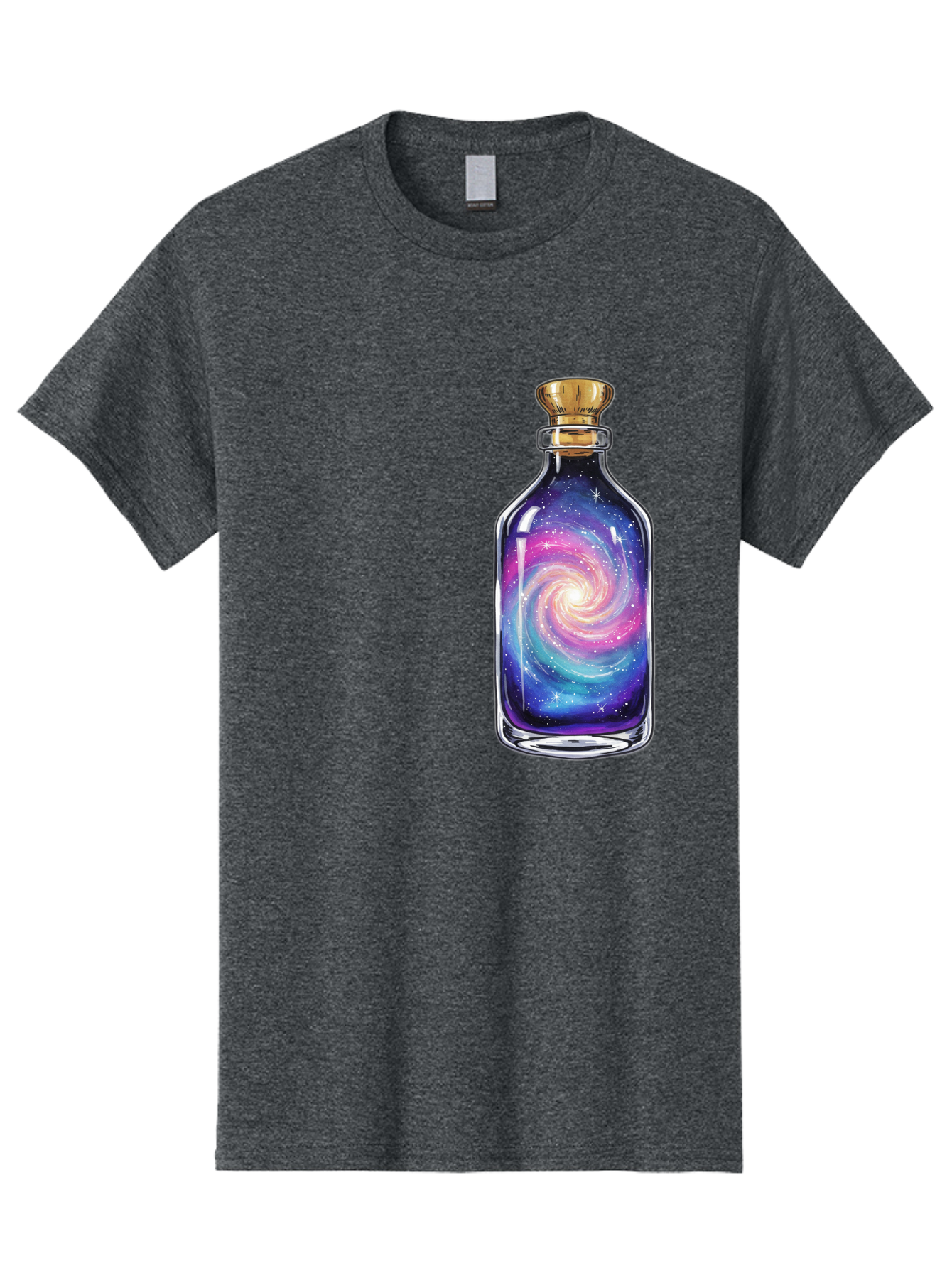 Galaxy-In-Bottle-21 Men'S Graphic Tee, 100% Cotton, Comfortable Casual Summer Wear, Machine Washable, Vintage Camera, Old Camera, Antique Camera, Black Camera, Classic Photography, Photography Equipment, Nostalgic Device, Film Camera, Baj033