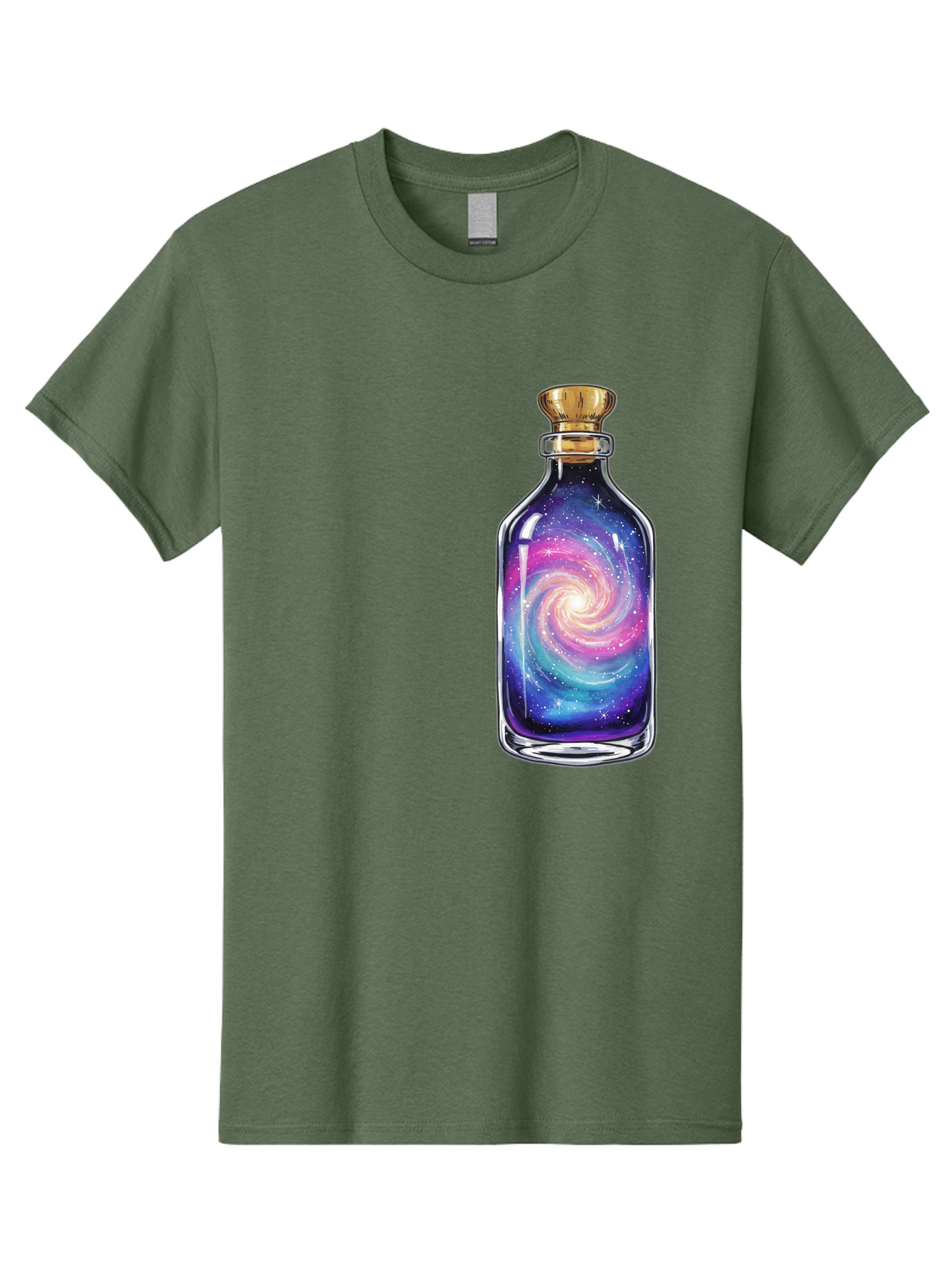 Galaxy-In-Bottle-21 Men'S Graphic Tee, 100% Cotton, Comfortable Casual Summer Wear, Machine Washable, Vintage Camera, Old Camera, Antique Camera, Black Camera, Classic Photography, Photography Equipment, Nostalgic Device, Film Camera, Baj033