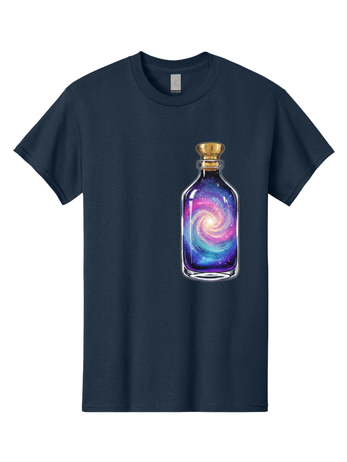 Galaxy-In-Bottle-21 Men'S Graphic Tee, 100% Cotton, Comfortable Casual Summer Wear, Machine Washable, Vintage Camera, Old Camera, Antique Camera, Black Camera, Classic Photography, Photography Equipment, Nostalgic Device, Film Camera, Baj033