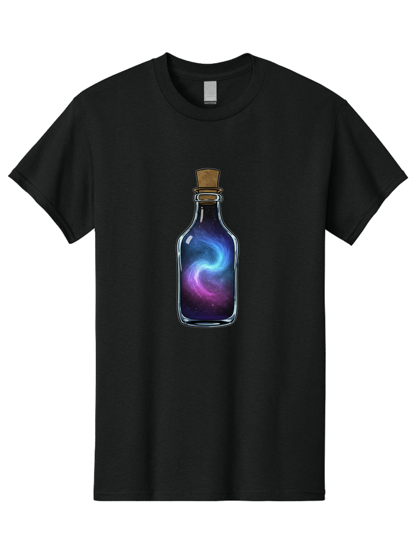 Galaxy-In-Bottle-22 Men'S Graphic Tee, 100% Cotton, Comfortable Casual Summer Wear, Machine Washable, Vintage Camera, Old Camera, Antique Camera, Black Camera, Classic Photography, Photography Equipment, Nostalgic Device, Film Camera, Baj034