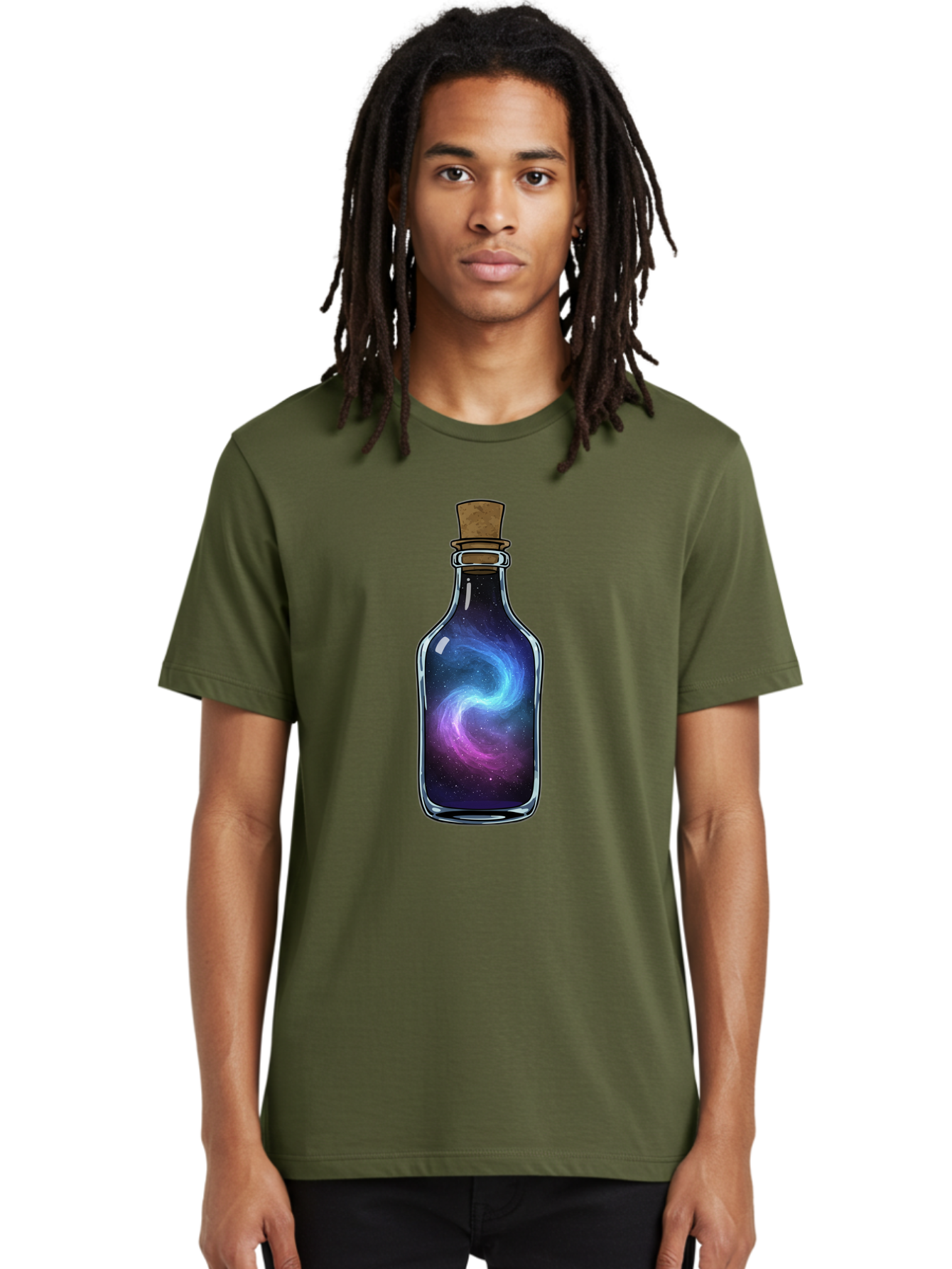 Galaxy-In-Bottle-22 Men'S Graphic Tee, 100% Cotton, Comfortable Casual Summer Wear, Machine Washable, Vintage Camera, Old Camera, Antique Camera, Black Camera, Classic Photography, Photography Equipment, Nostalgic Device, Film Camera, Baj034