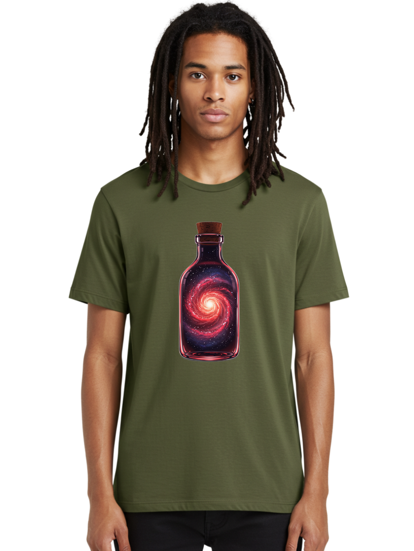 Galaxy-In-Bottle-23 Men'S Graphic Tee, 100% Cotton, Comfortable Casual Summer Wear, Machine Washable, Vintage Camera, Old Camera, Antique Camera, Black Camera, Classic Photography, Photography Equipment, Nostalgic Device, Film Camera, Baj035