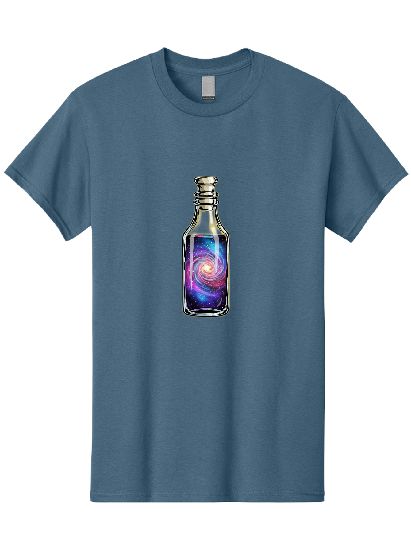 Galaxy-In-Bottle-24 Men'S Graphic Tee, 100% Cotton, Comfortable Casual Summer Wear, Machine Washable, Vintage Camera, Old Camera, Antique Camera, Black Camera, Classic Photography, Photography Equipment, Nostalgic Device, Film Camera, Baj036