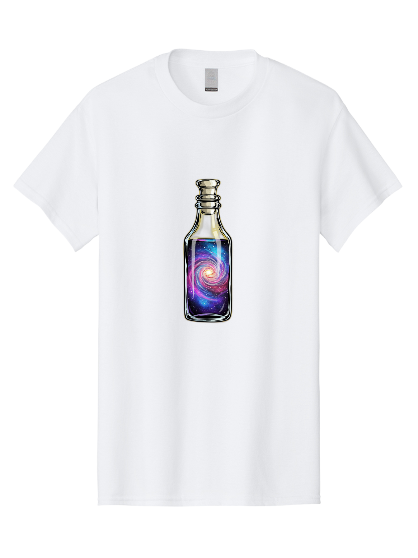 Galaxy-In-Bottle-24 Men'S Graphic Tee, 100% Cotton, Comfortable Casual Summer Wear, Machine Washable, Vintage Camera, Old Camera, Antique Camera, Black Camera, Classic Photography, Photography Equipment, Nostalgic Device, Film Camera, Baj036