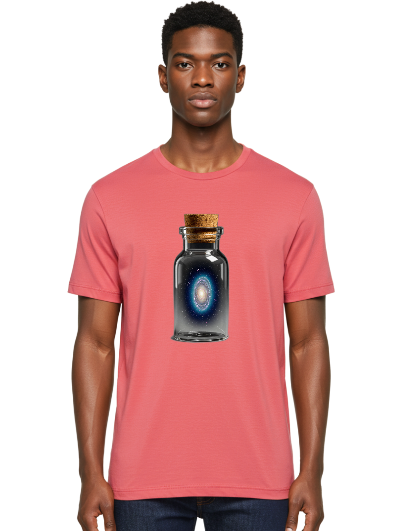 Galaxy-In-Bottle-26 Men'S Graphic Tee, 100% Cotton, Comfortable Casual Summer Wear, Machine Washable, Vintage Camera, Old Camera, Antique Camera, Black Camera, Classic Photography, Photography Equipment, Nostalgic Device, Film Camera, Baj038