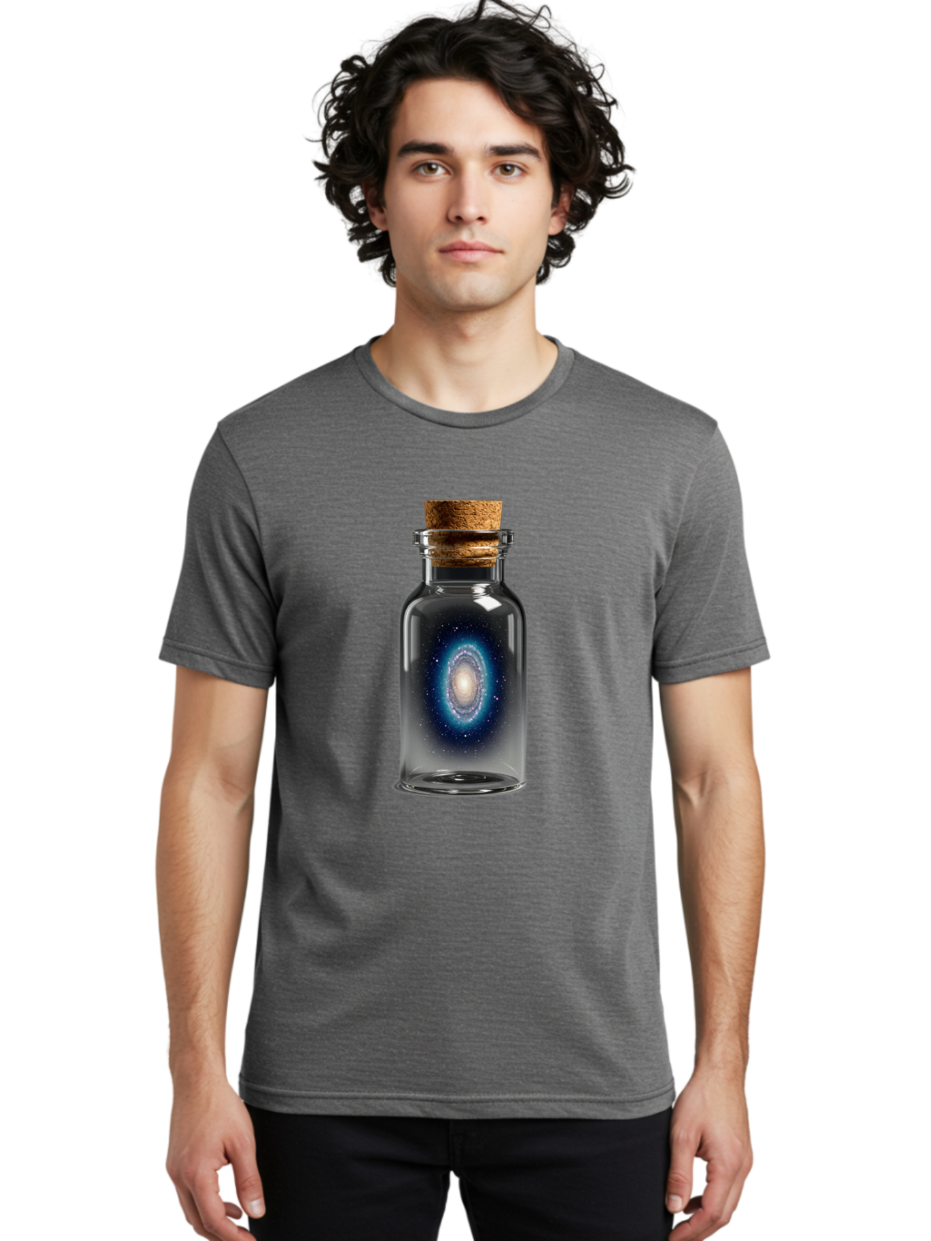 Galaxy-In-Bottle-26 Men'S Graphic Tee, 100% Cotton, Comfortable Casual Summer Wear, Machine Washable, Vintage Camera, Old Camera, Antique Camera, Black Camera, Classic Photography, Photography Equipment, Nostalgic Device, Film Camera, Baj038
