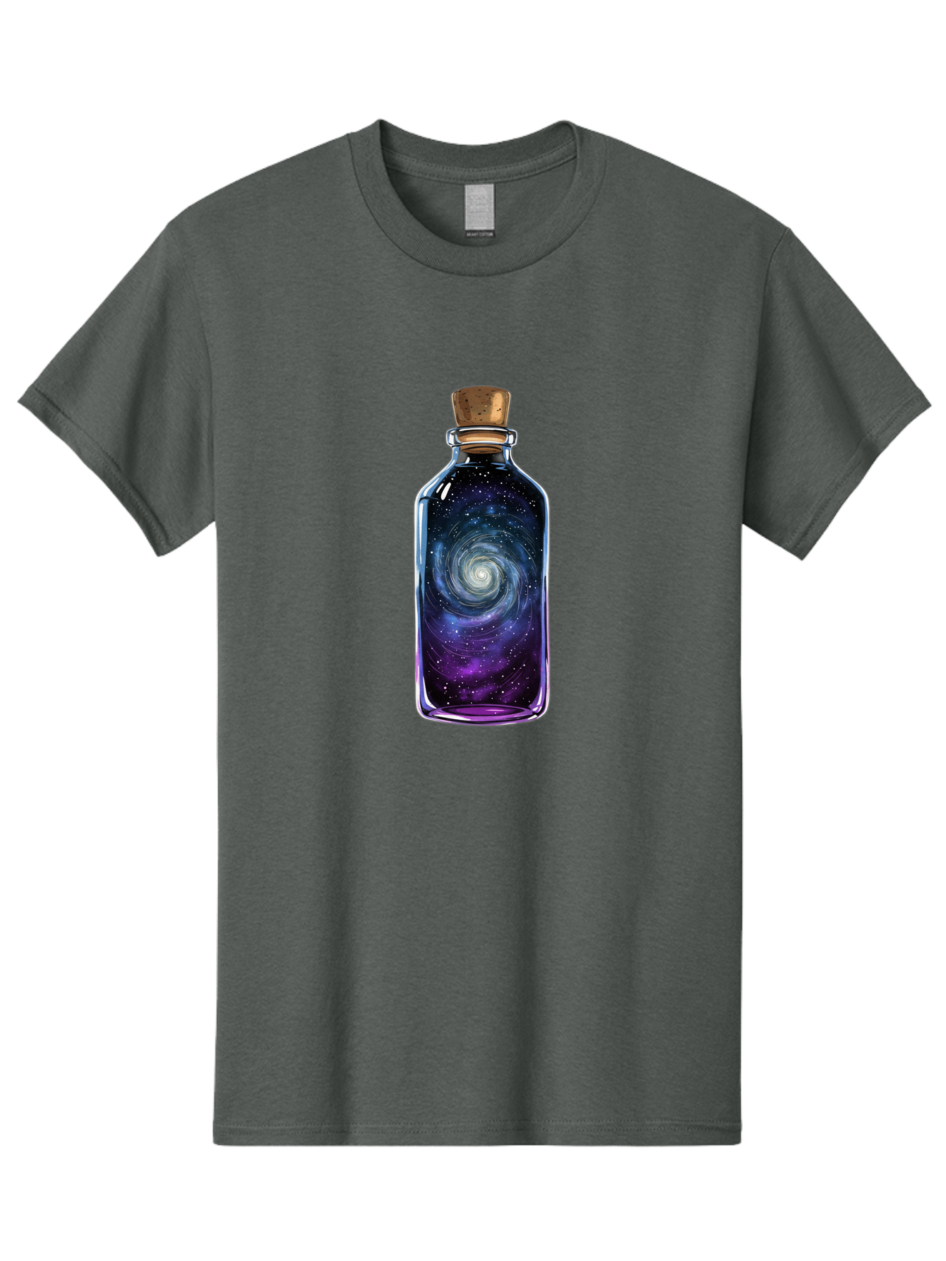 Galaxy-In-Bottle-3 Men'S Graphic Tee, 100% Cotton, Comfortable Casual Summer Wear, Machine Washable, Vintage Camera, Old Camera, Antique Camera, Black Camera, Classic Photography, Photography Equipment, Nostalgic Device, Film Camera, Baj041