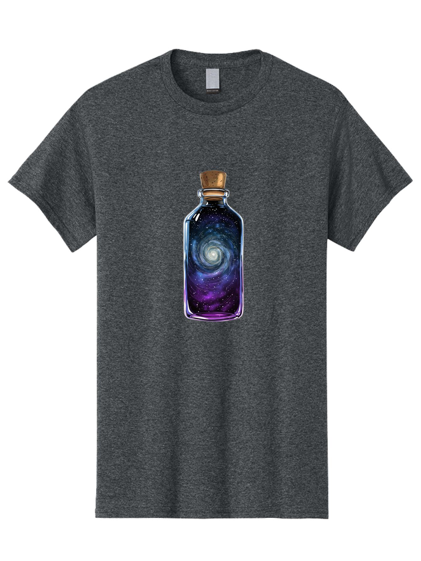 Galaxy-In-Bottle-3 Men'S Graphic Tee, 100% Cotton, Comfortable Casual Summer Wear, Machine Washable, Vintage Camera, Old Camera, Antique Camera, Black Camera, Classic Photography, Photography Equipment, Nostalgic Device, Film Camera, Baj041