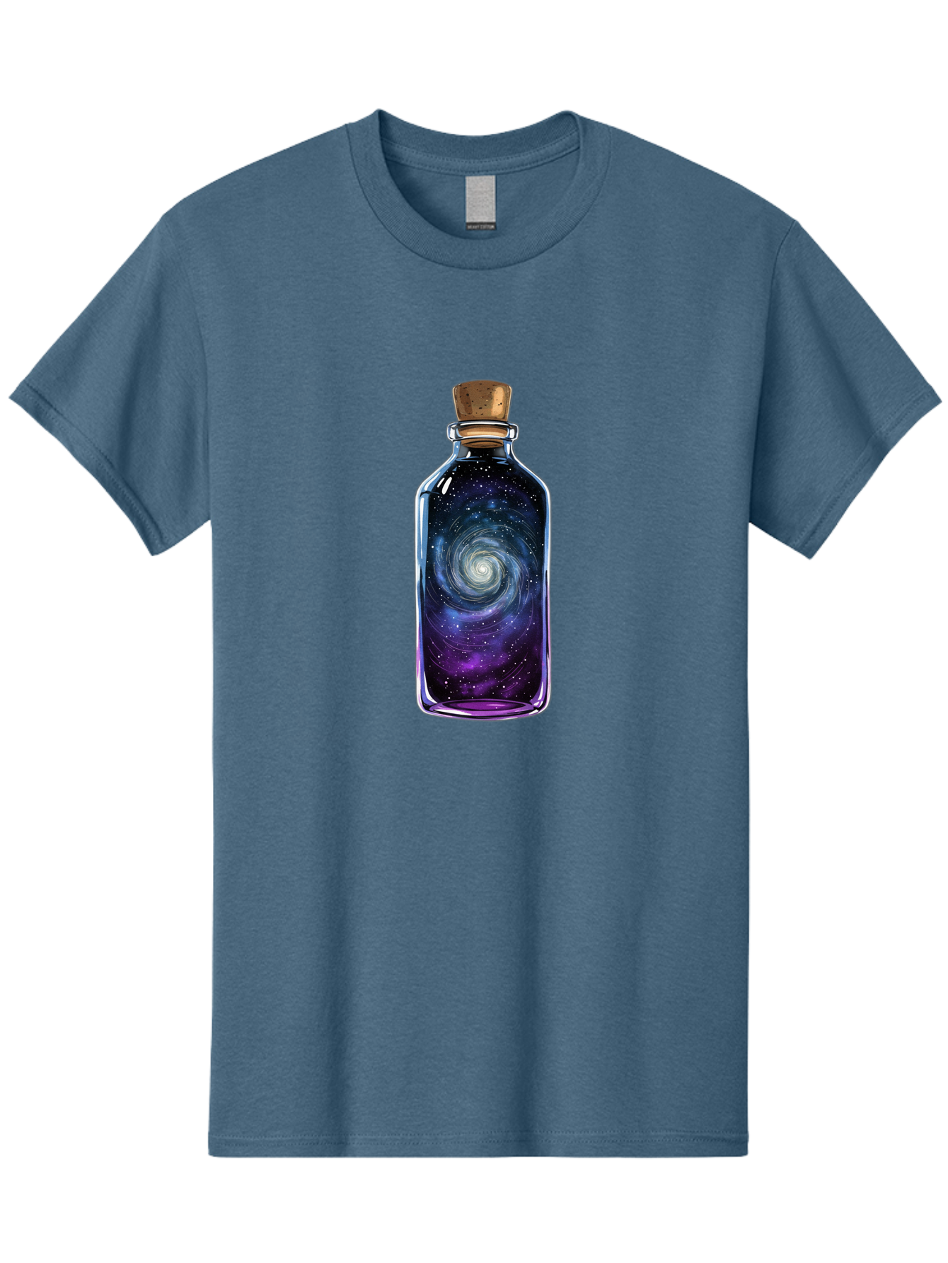 Galaxy-In-Bottle-3 Men'S Graphic Tee, 100% Cotton, Comfortable Casual Summer Wear, Machine Washable, Vintage Camera, Old Camera, Antique Camera, Black Camera, Classic Photography, Photography Equipment, Nostalgic Device, Film Camera, Baj041