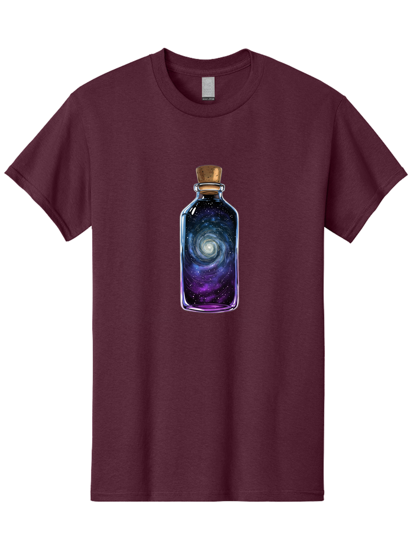 Galaxy-In-Bottle-3 Men'S Graphic Tee, 100% Cotton, Comfortable Casual Summer Wear, Machine Washable, Vintage Camera, Old Camera, Antique Camera, Black Camera, Classic Photography, Photography Equipment, Nostalgic Device, Film Camera, Baj041