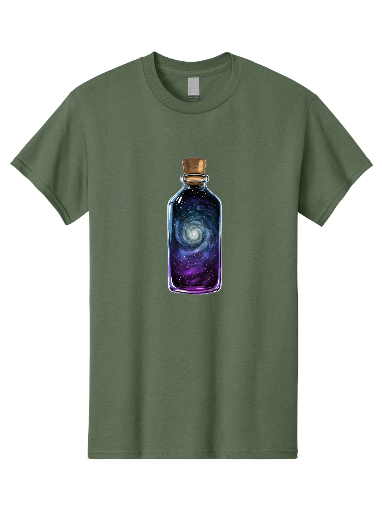 Galaxy-In-Bottle-3 Men'S Graphic Tee, 100% Cotton, Comfortable Casual Summer Wear, Machine Washable, Vintage Camera, Old Camera, Antique Camera, Black Camera, Classic Photography, Photography Equipment, Nostalgic Device, Film Camera, Baj041