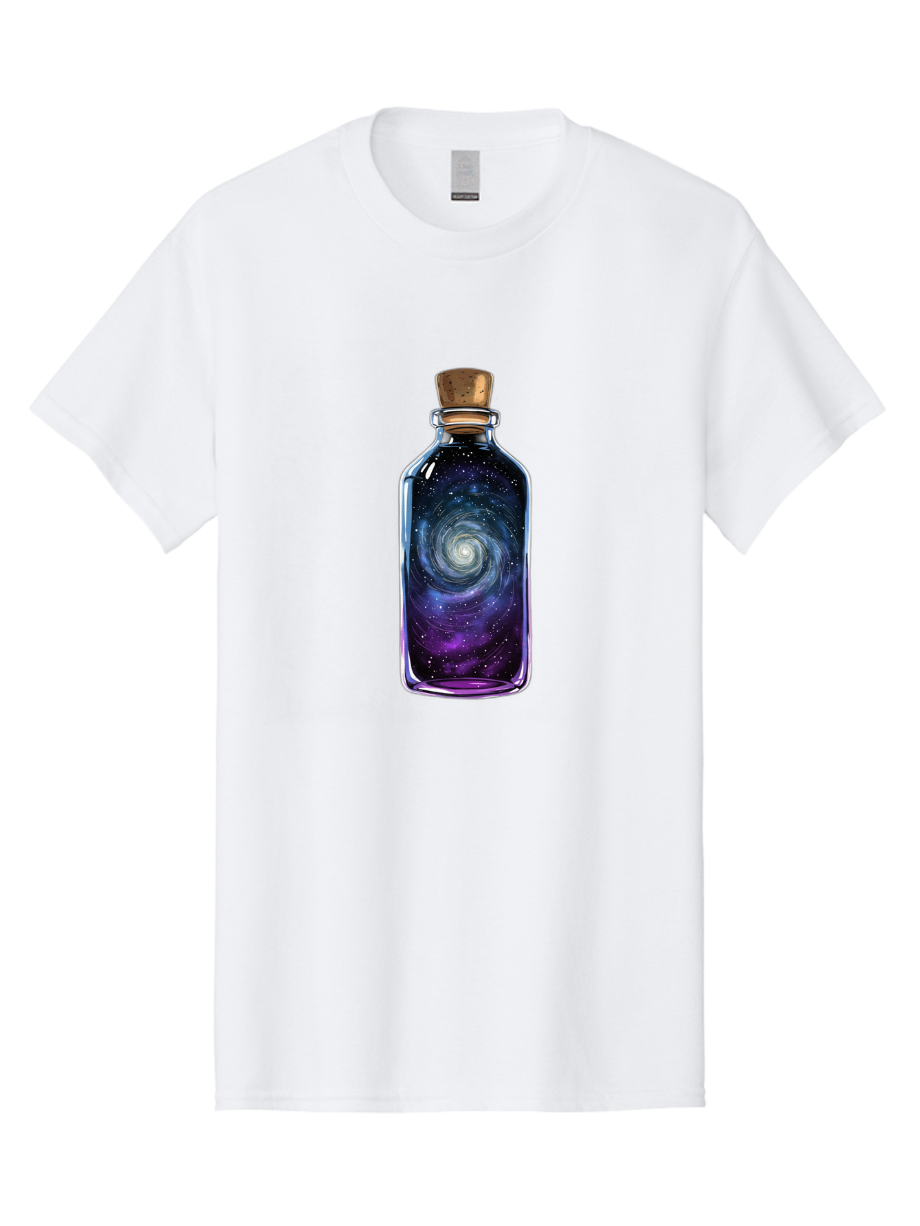 Galaxy-In-Bottle-3 Men'S Graphic Tee, 100% Cotton, Comfortable Casual Summer Wear, Machine Washable, Vintage Camera, Old Camera, Antique Camera, Black Camera, Classic Photography, Photography Equipment, Nostalgic Device, Film Camera, Baj041