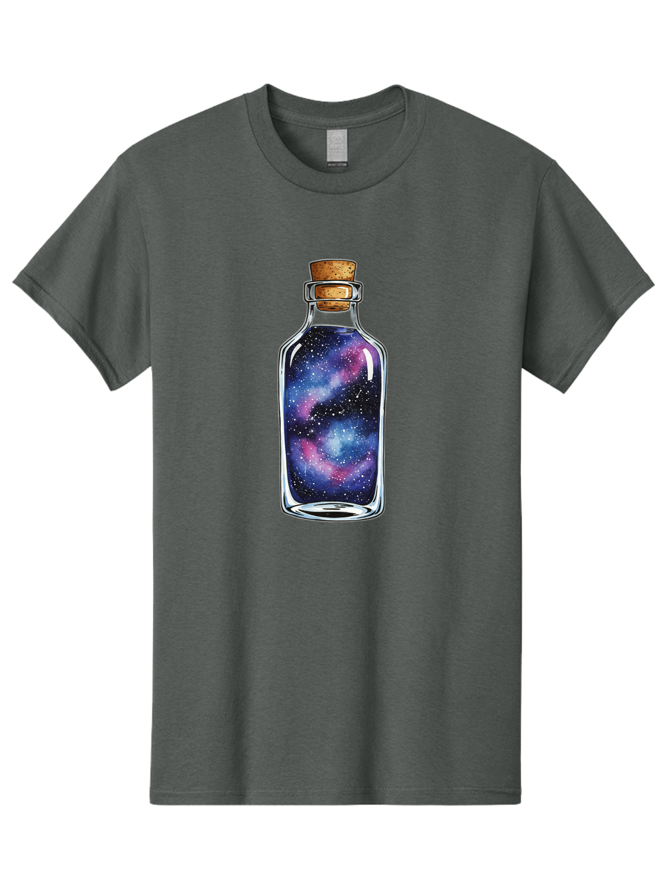 Galaxy-In-Bottle-4 Men'S Graphic Tee, 100% Cotton, Comfortable Casual Summer Wear, Machine Washable, Vintage Camera, Old Camera, Antique Camera, Black Camera, Classic Photography, Photography Equipment, Nostalgic Device, Film Camera, Baj042