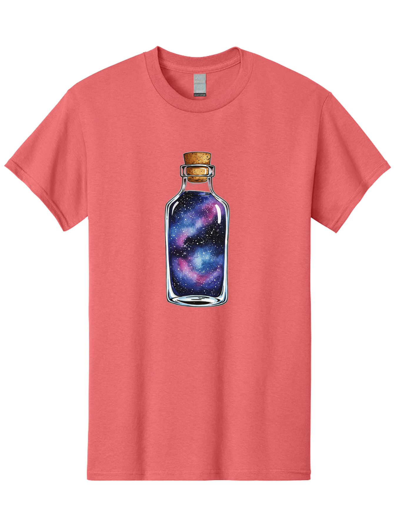 Galaxy-In-Bottle-4 Men'S Graphic Tee, 100% Cotton, Comfortable Casual Summer Wear, Machine Washable, Vintage Camera, Old Camera, Antique Camera, Black Camera, Classic Photography, Photography Equipment, Nostalgic Device, Film Camera, Baj042