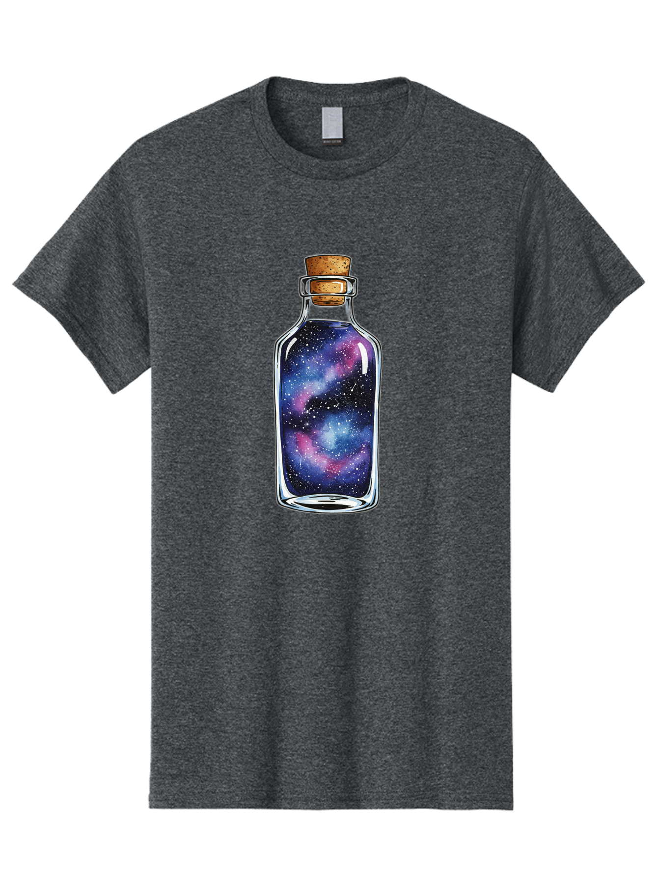 Galaxy-In-Bottle-4 Men'S Graphic Tee, 100% Cotton, Comfortable Casual Summer Wear, Machine Washable, Vintage Camera, Old Camera, Antique Camera, Black Camera, Classic Photography, Photography Equipment, Nostalgic Device, Film Camera, Baj042