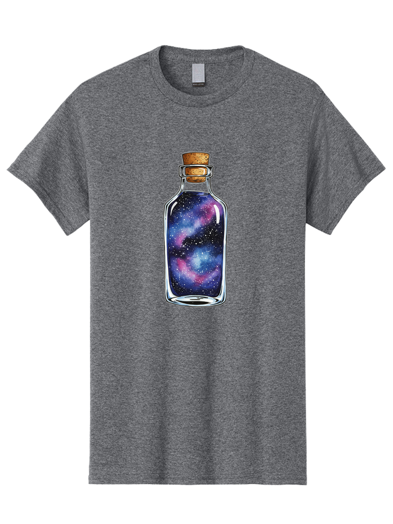 Galaxy-In-Bottle-4 Men'S Graphic Tee, 100% Cotton, Comfortable Casual Summer Wear, Machine Washable, Vintage Camera, Old Camera, Antique Camera, Black Camera, Classic Photography, Photography Equipment, Nostalgic Device, Film Camera, Baj042