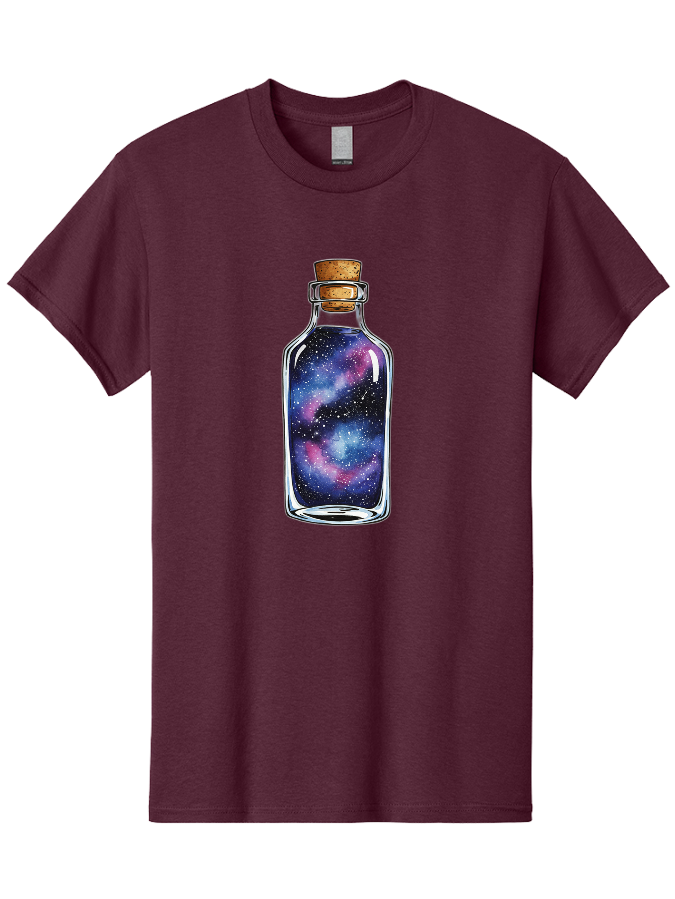 Galaxy-In-Bottle-4 Men'S Graphic Tee, 100% Cotton, Comfortable Casual Summer Wear, Machine Washable, Vintage Camera, Old Camera, Antique Camera, Black Camera, Classic Photography, Photography Equipment, Nostalgic Device, Film Camera, Baj042