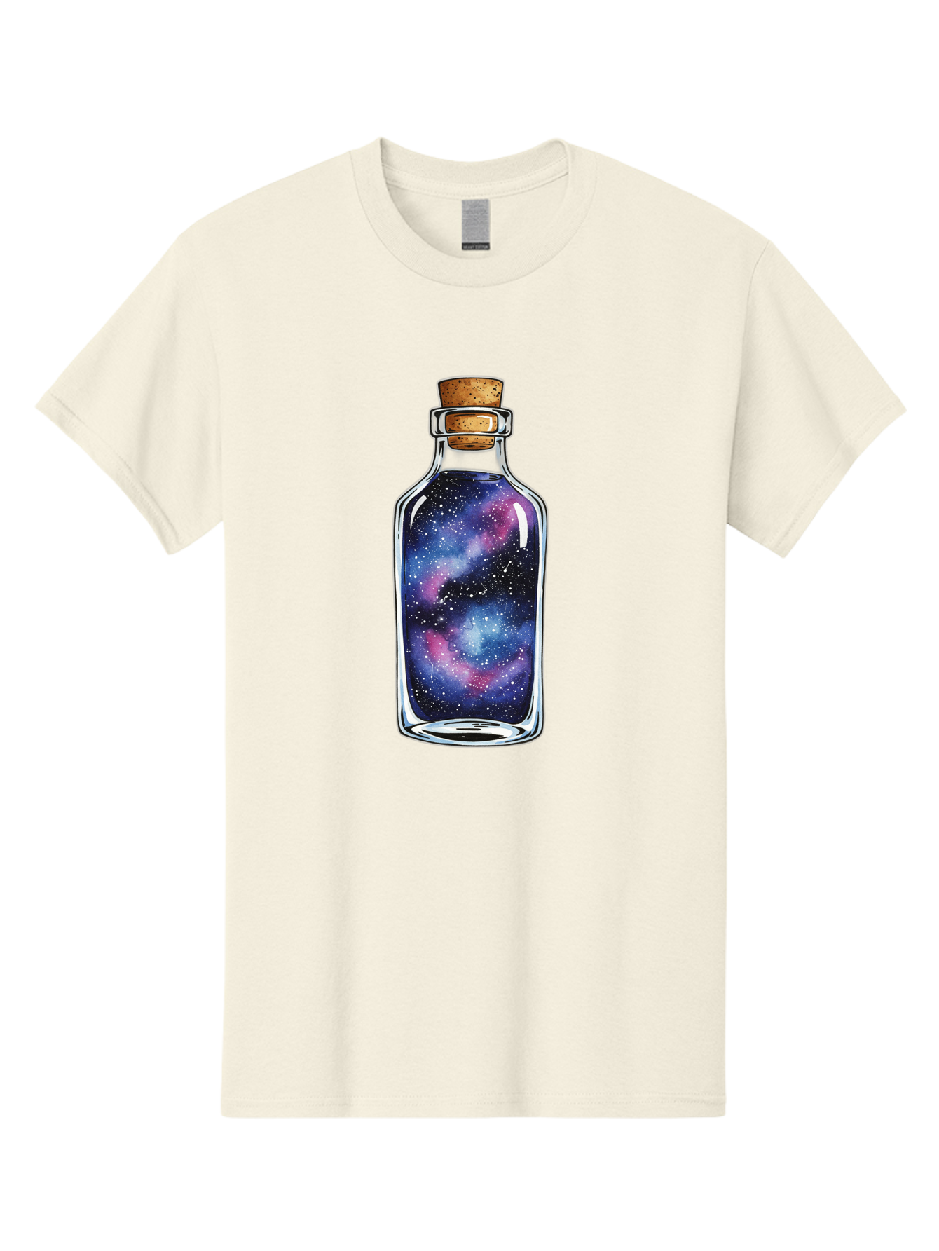 Galaxy-In-Bottle-4 Men'S Graphic Tee, 100% Cotton, Comfortable Casual Summer Wear, Machine Washable, Vintage Camera, Old Camera, Antique Camera, Black Camera, Classic Photography, Photography Equipment, Nostalgic Device, Film Camera, Baj042