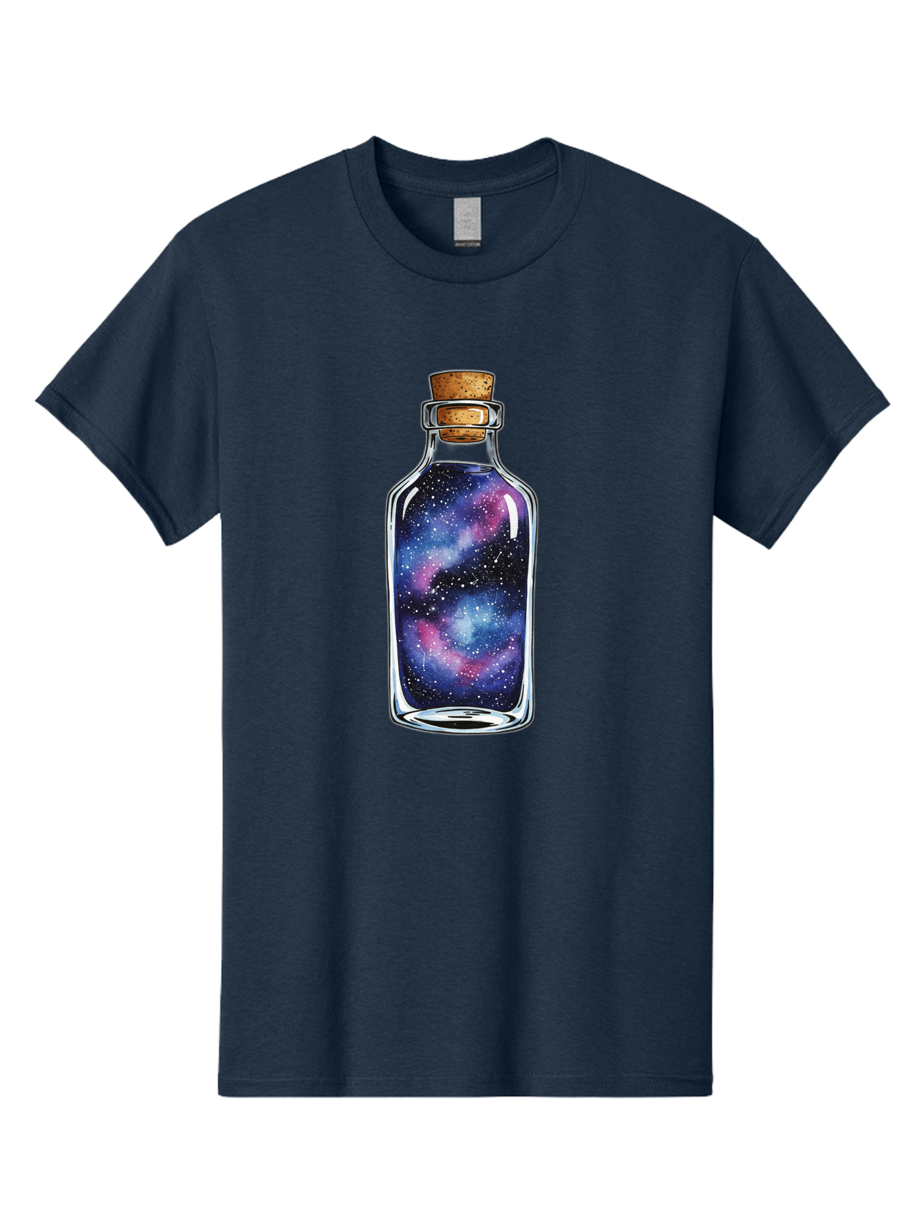 Galaxy-In-Bottle-4 Men'S Graphic Tee, 100% Cotton, Comfortable Casual Summer Wear, Machine Washable, Vintage Camera, Old Camera, Antique Camera, Black Camera, Classic Photography, Photography Equipment, Nostalgic Device, Film Camera, Baj042