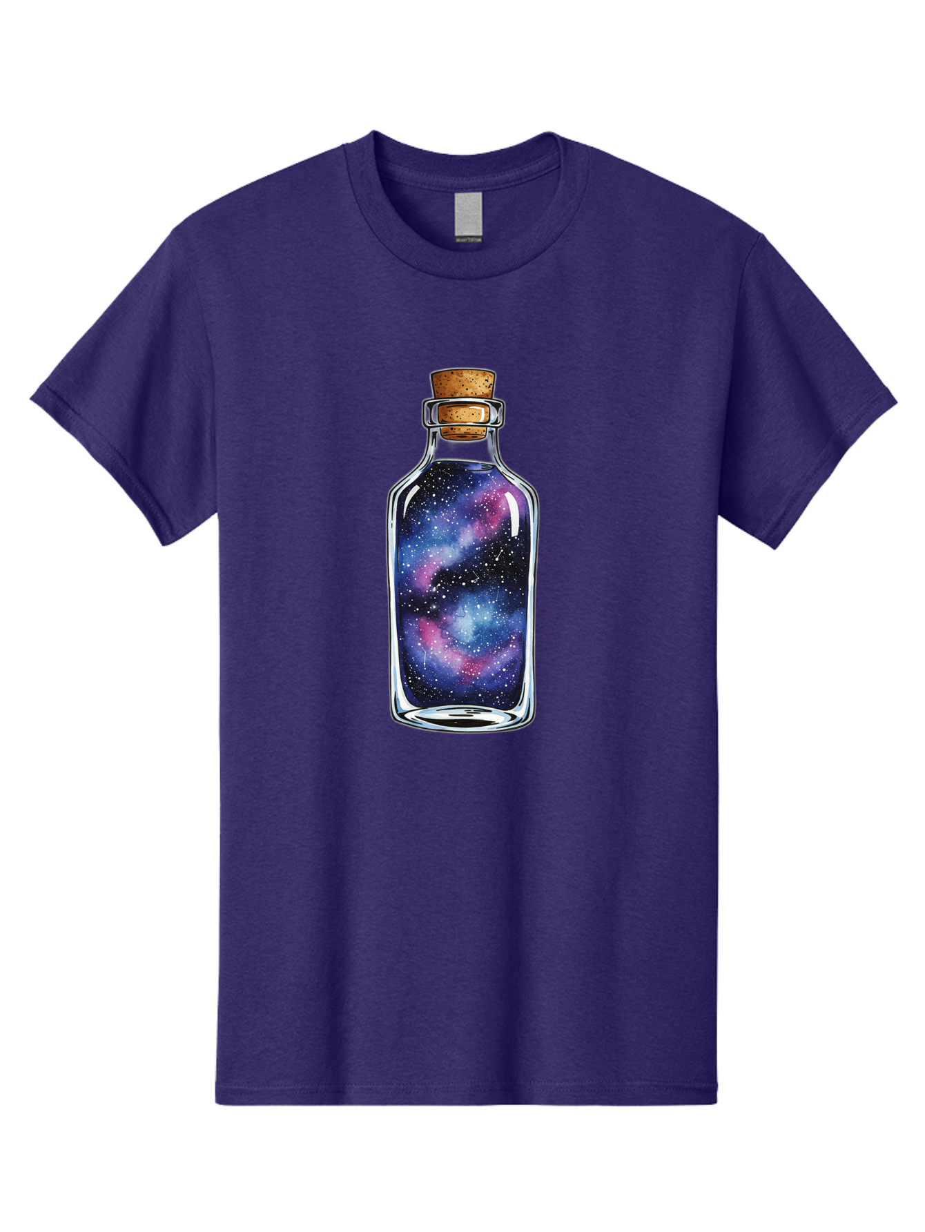 Galaxy-In-Bottle-4 Men'S Graphic Tee, 100% Cotton, Comfortable Casual Summer Wear, Machine Washable, Vintage Camera, Old Camera, Antique Camera, Black Camera, Classic Photography, Photography Equipment, Nostalgic Device, Film Camera, Baj042