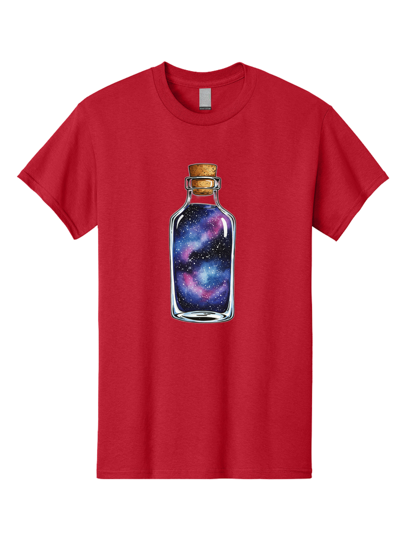 Galaxy-In-Bottle-4 Men'S Graphic Tee, 100% Cotton, Comfortable Casual Summer Wear, Machine Washable, Vintage Camera, Old Camera, Antique Camera, Black Camera, Classic Photography, Photography Equipment, Nostalgic Device, Film Camera, Baj042