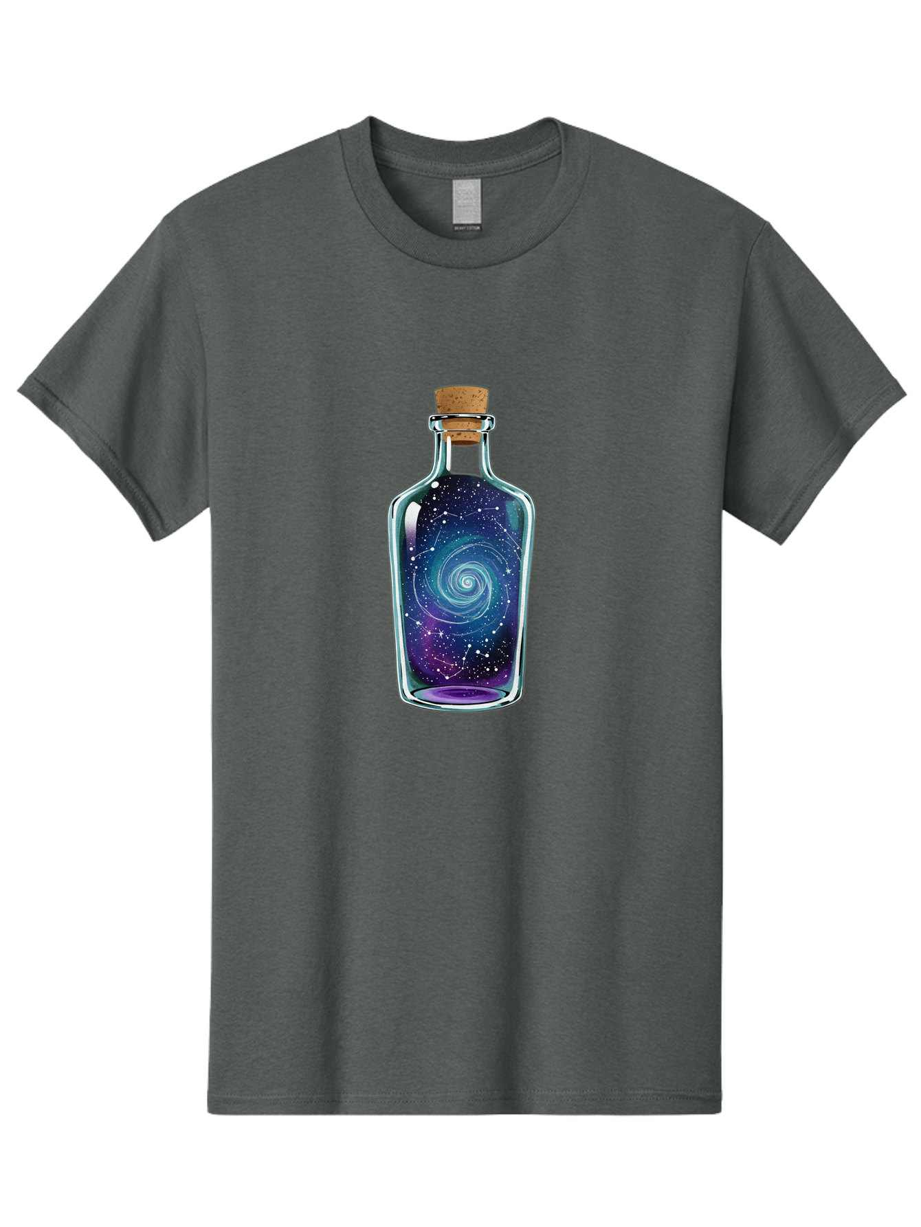 Galaxy-In-Bottle-5 Men'S Graphic Tee, 100% Cotton, Comfortable Casual Summer Wear, Machine Washable, Vintage Camera, Old Camera, Antique Camera, Black Camera, Classic Photography, Photography Equipment, Nostalgic Device, Film Camera, Baj043