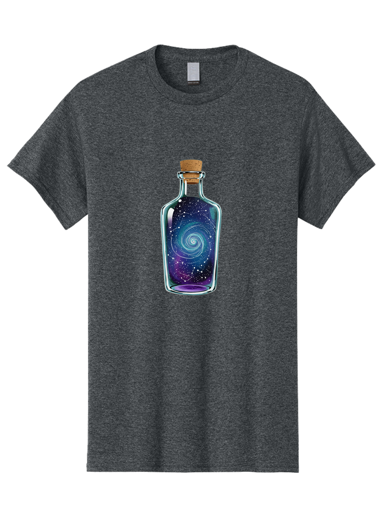 Galaxy-In-Bottle-5 Men'S Graphic Tee, 100% Cotton, Comfortable Casual Summer Wear, Machine Washable, Vintage Camera, Old Camera, Antique Camera, Black Camera, Classic Photography, Photography Equipment, Nostalgic Device, Film Camera, Baj043