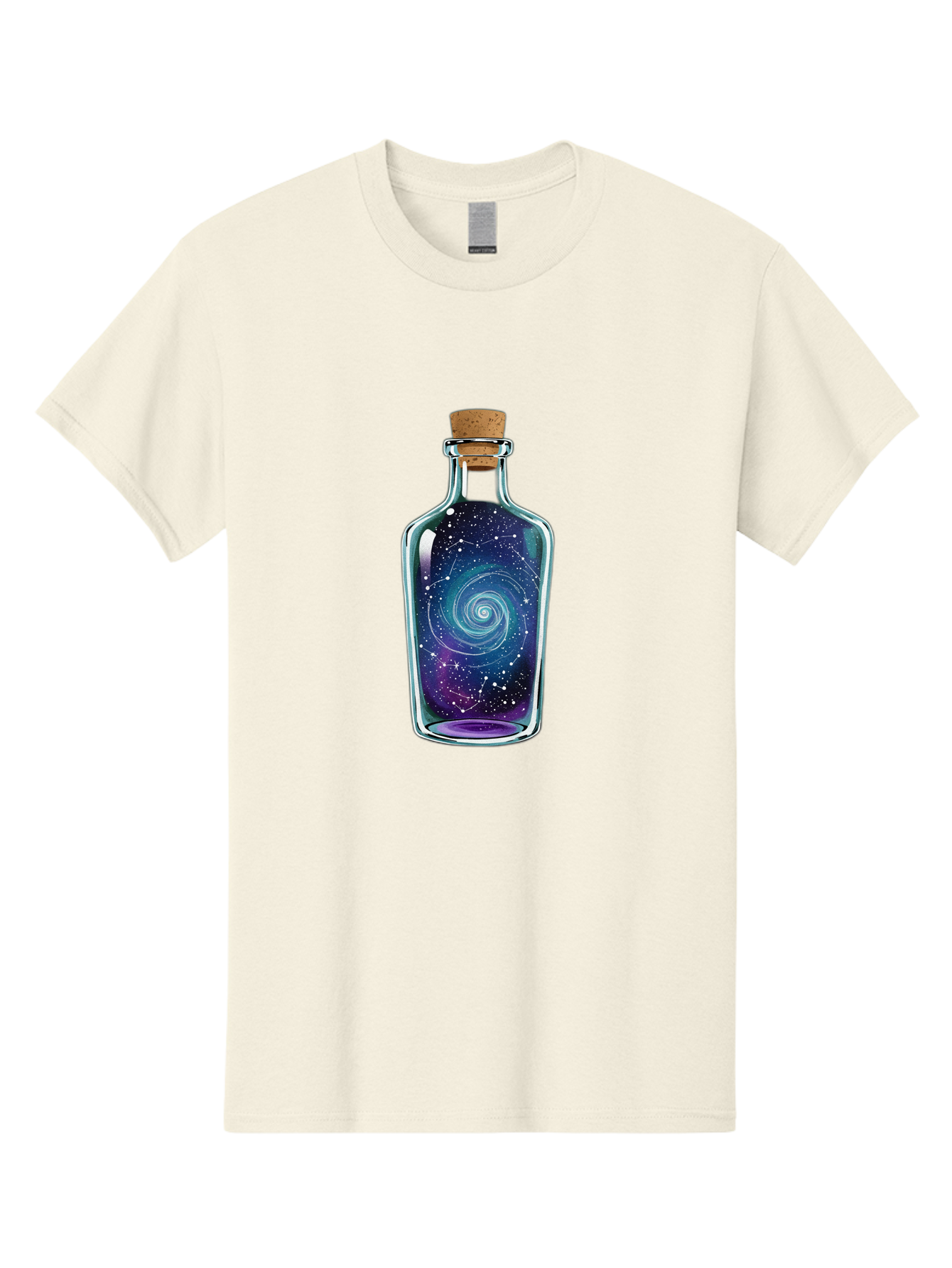 Galaxy-In-Bottle-5 Men'S Graphic Tee, 100% Cotton, Comfortable Casual Summer Wear, Machine Washable, Vintage Camera, Old Camera, Antique Camera, Black Camera, Classic Photography, Photography Equipment, Nostalgic Device, Film Camera, Baj043