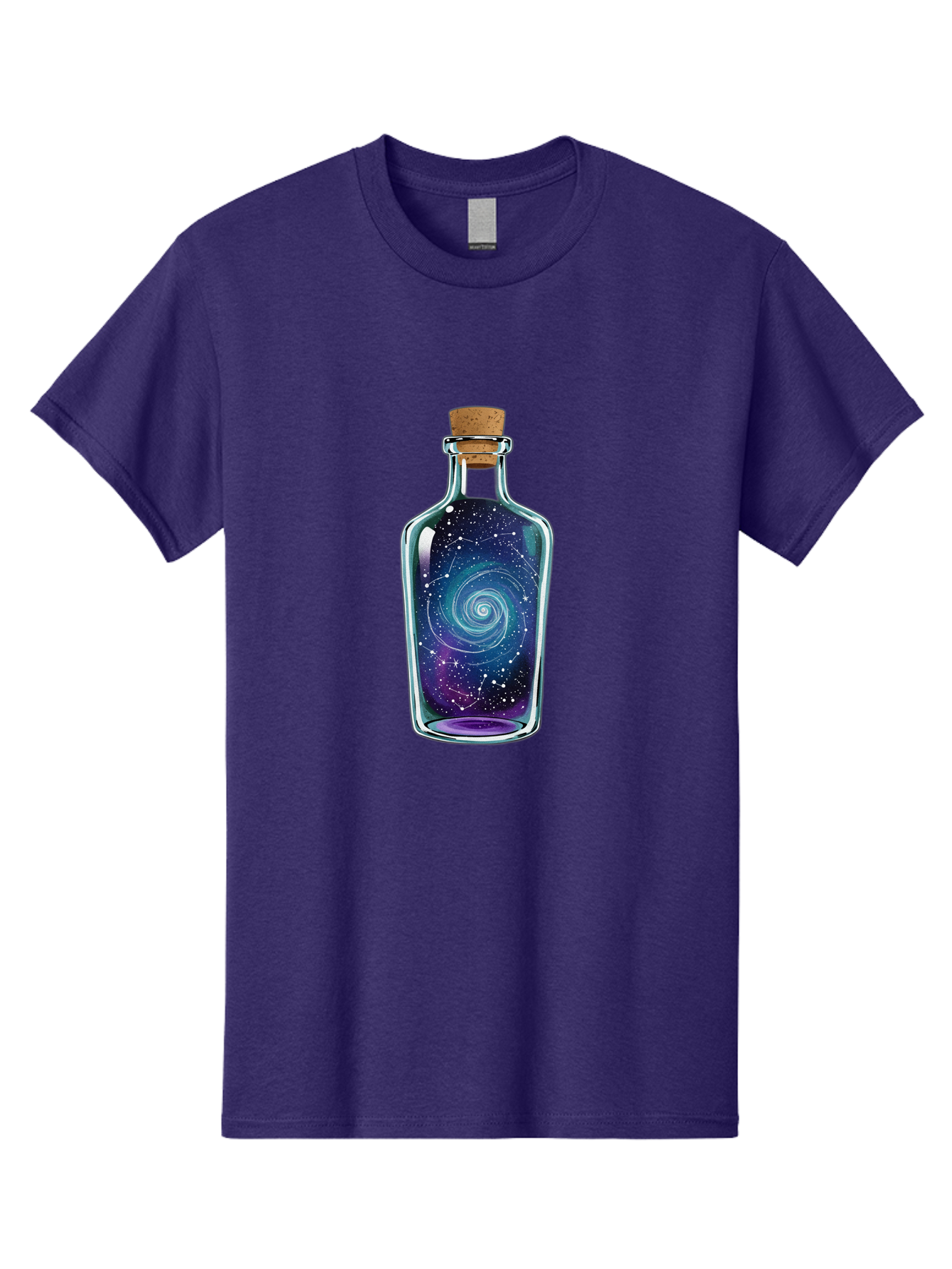 Galaxy-In-Bottle-5 Men'S Graphic Tee, 100% Cotton, Comfortable Casual Summer Wear, Machine Washable, Vintage Camera, Old Camera, Antique Camera, Black Camera, Classic Photography, Photography Equipment, Nostalgic Device, Film Camera, Baj043