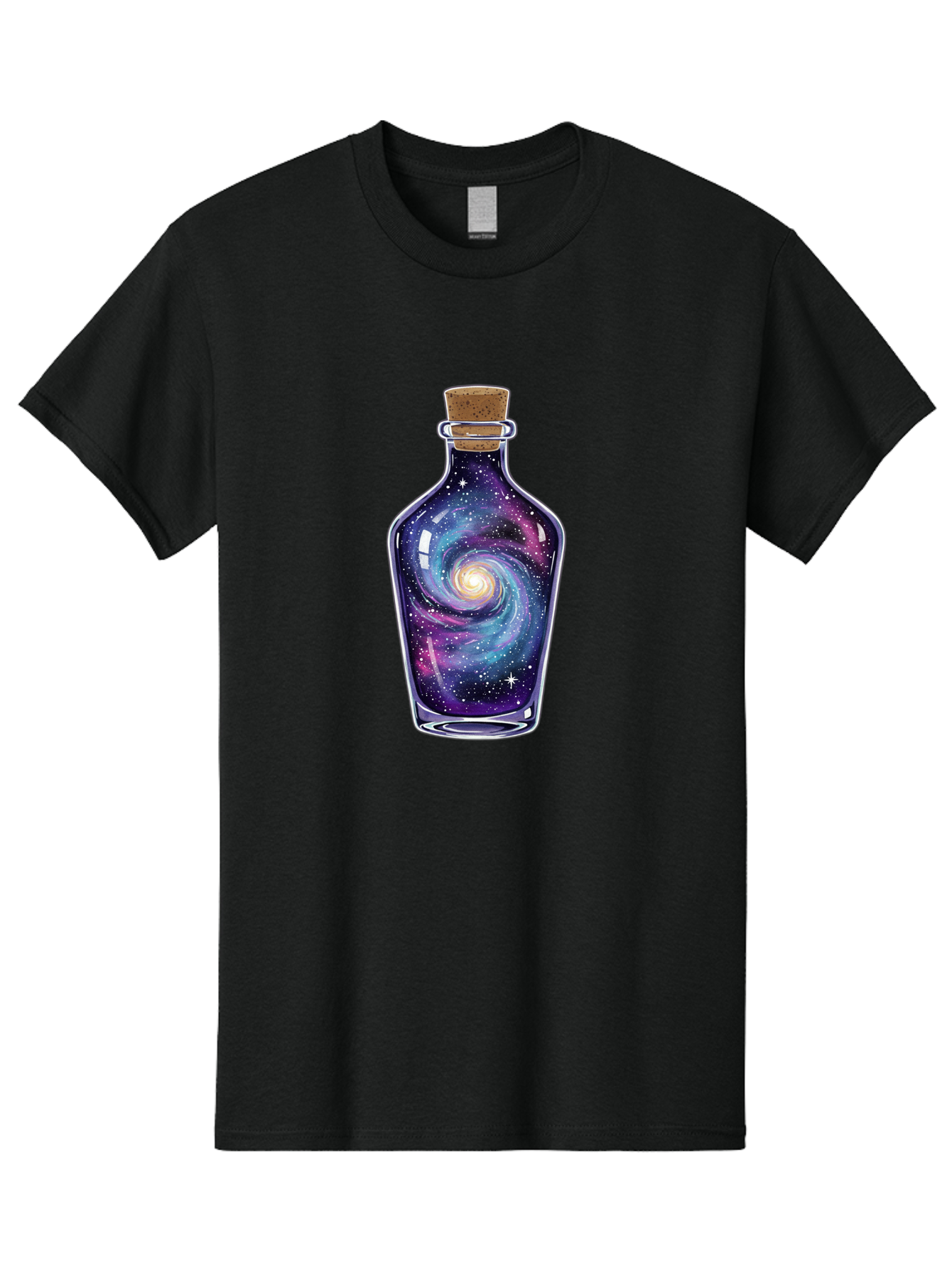 Galaxy-In-Bottle-6 Men'S Graphic Tee, 100% Cotton, Comfortable Casual Summer Wear, Machine Washable, Vintage Camera, Old Camera, Antique Camera, Black Camera, Classic Photography, Photography Equipment, Nostalgic Device, Film Camera, Baj044
