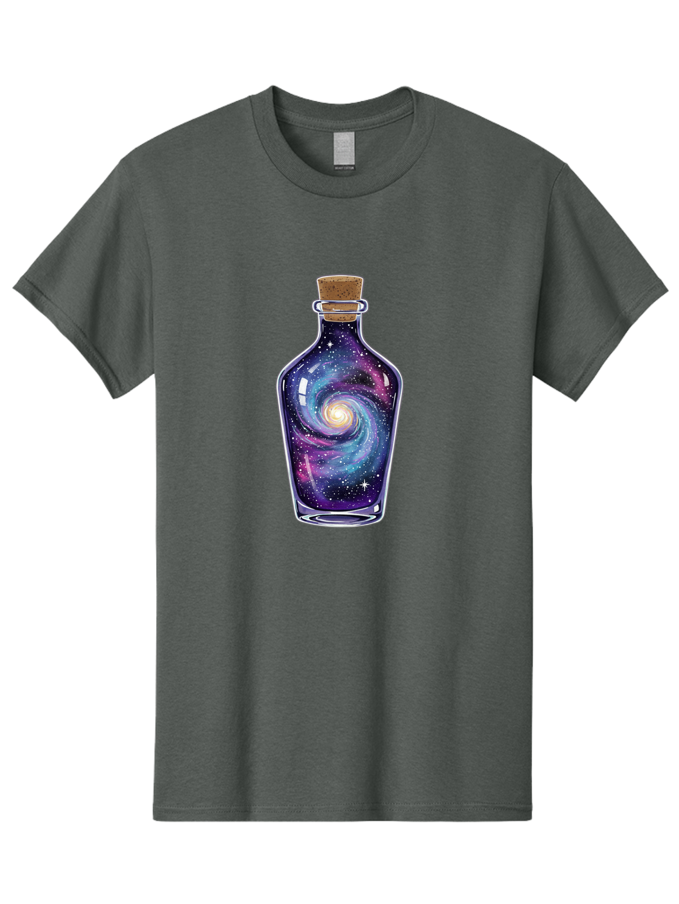 Galaxy-In-Bottle-6 Men'S Graphic Tee, 100% Cotton, Comfortable Casual Summer Wear, Machine Washable, Vintage Camera, Old Camera, Antique Camera, Black Camera, Classic Photography, Photography Equipment, Nostalgic Device, Film Camera, Baj044