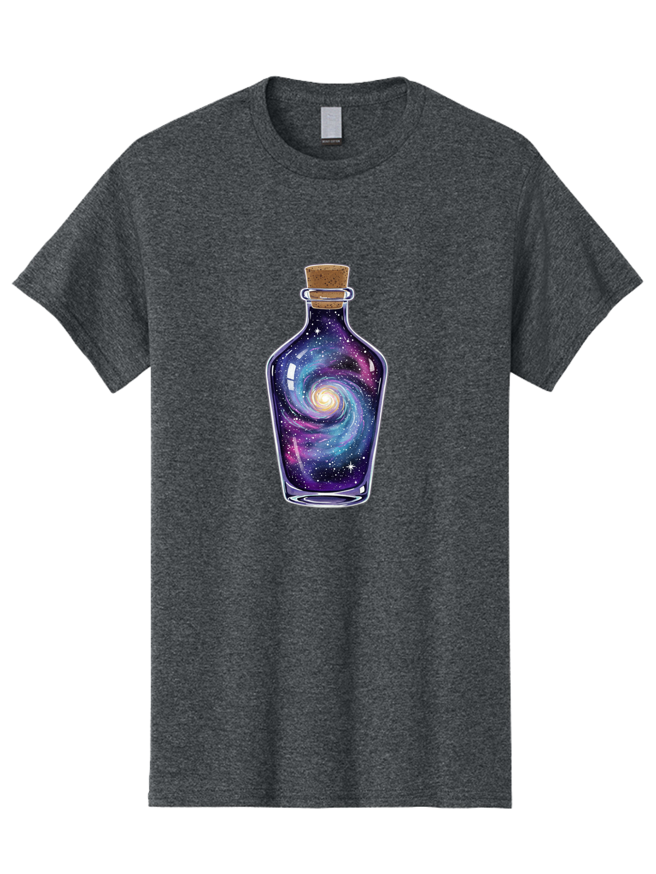 Galaxy-In-Bottle-6 Men'S Graphic Tee, 100% Cotton, Comfortable Casual Summer Wear, Machine Washable, Vintage Camera, Old Camera, Antique Camera, Black Camera, Classic Photography, Photography Equipment, Nostalgic Device, Film Camera, Baj044