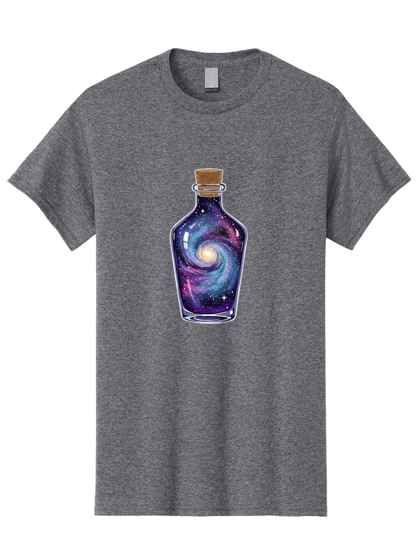 Galaxy-In-Bottle-6 Men'S Graphic Tee, 100% Cotton, Comfortable Casual Summer Wear, Machine Washable, Vintage Camera, Old Camera, Antique Camera, Black Camera, Classic Photography, Photography Equipment, Nostalgic Device, Film Camera, Baj044