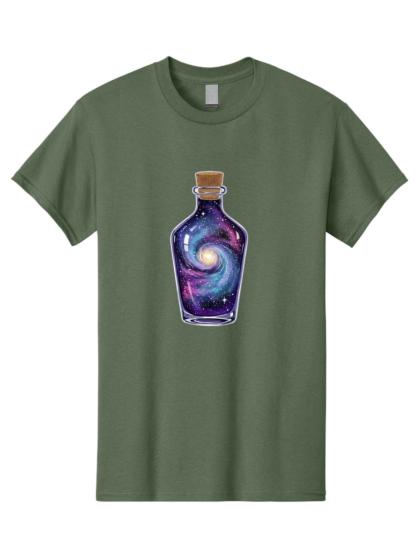 Galaxy-In-Bottle-6 Men'S Graphic Tee, 100% Cotton, Comfortable Casual Summer Wear, Machine Washable, Vintage Camera, Old Camera, Antique Camera, Black Camera, Classic Photography, Photography Equipment, Nostalgic Device, Film Camera, Baj044